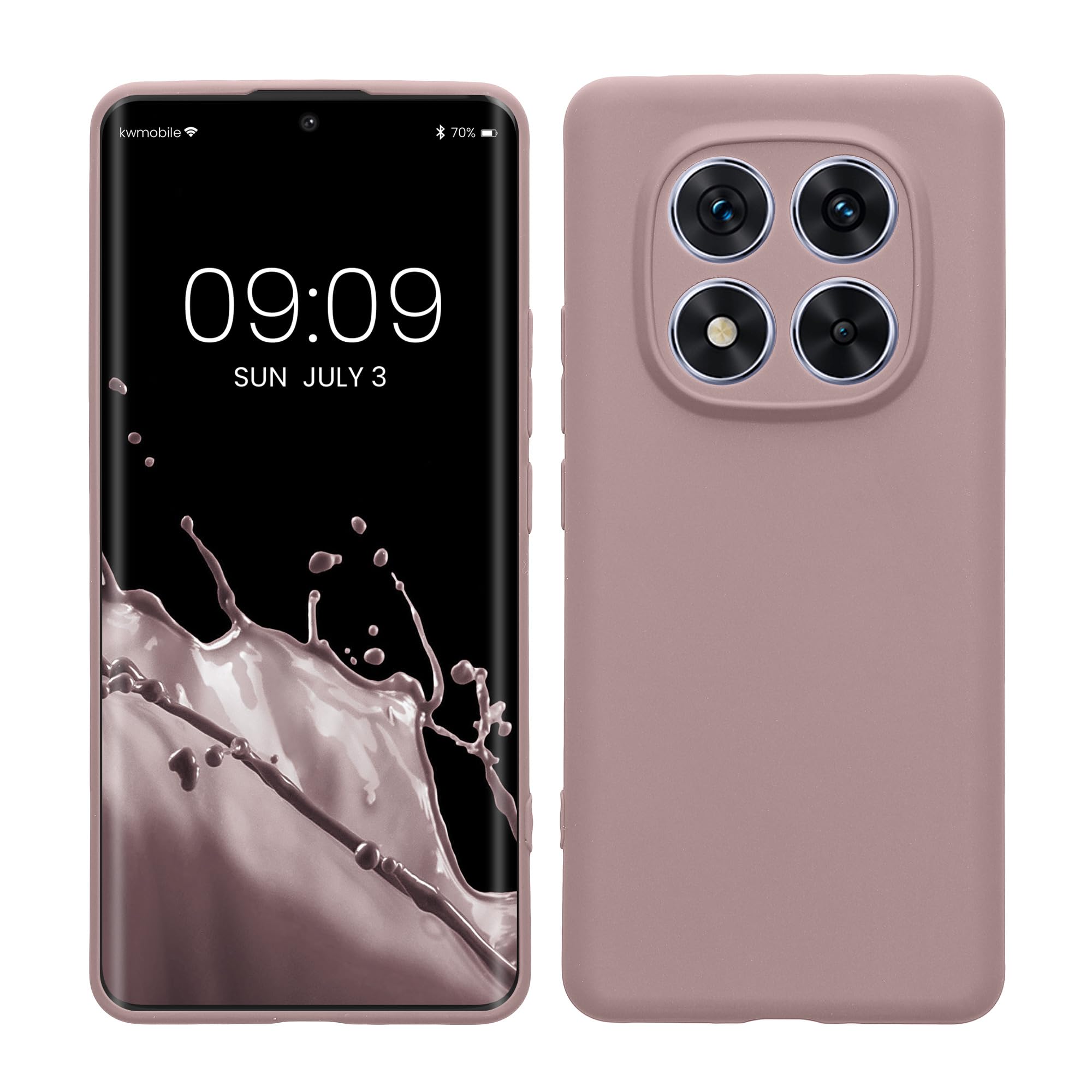 kwmobile Carcasa Compatible con Xiaomi Redmi Note 14 Pro 5G / Poco X7 Funda - Funda Ultrafina de TPU con Bordes elevados - Lavanda Metalizado — view 207
