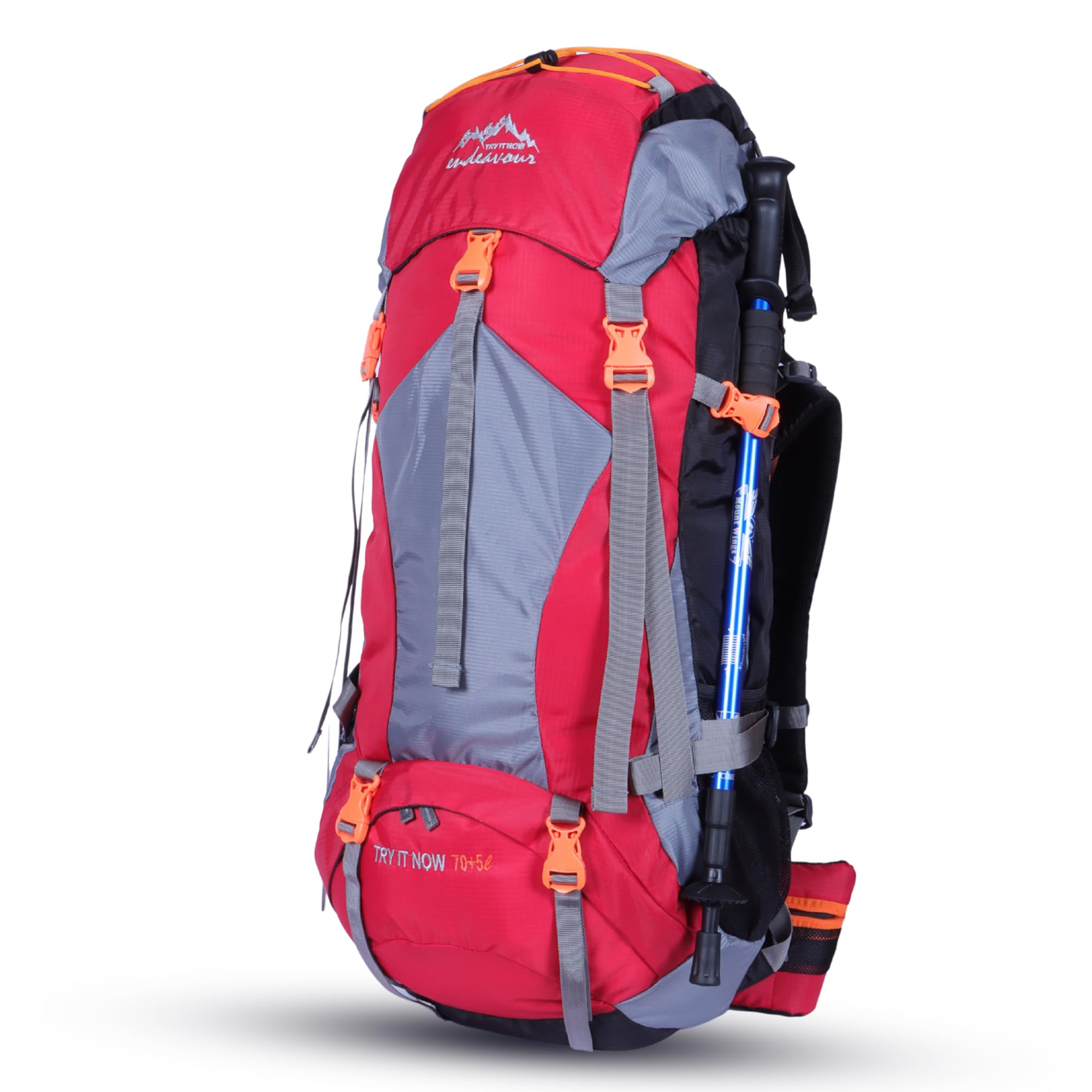 Endeavour Mount 75 Ltr Rucksack for Trekking and Travel | Laptop Sleeve | Water Repellent | Rain Cover | 2 Year Warranty-image-34