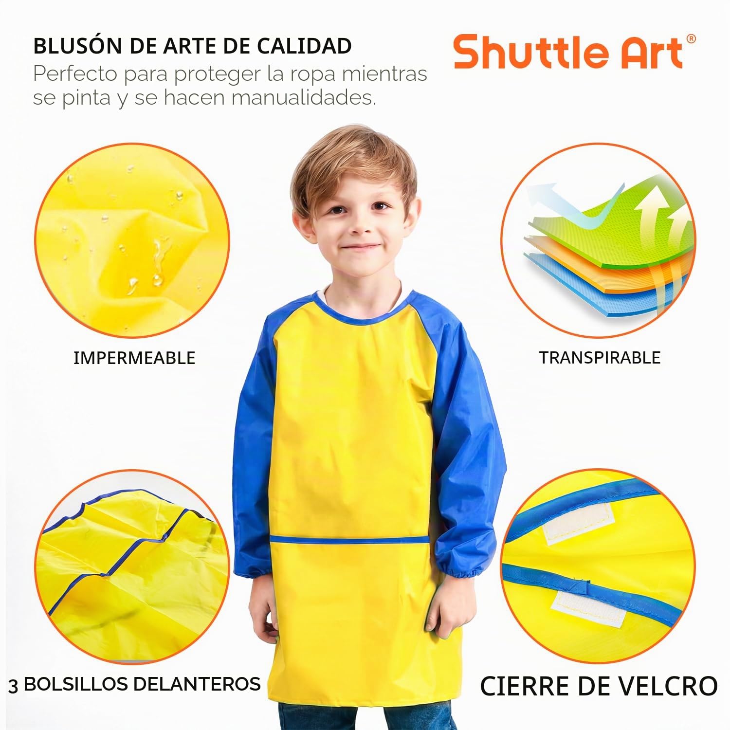 Shuttle Art 69PCS Kit Pintura Niños, Set de Pinturas Acrílicas Completo que Incluye 30 Colores de Acrílica, Caballete, Lienzo, Sello, Pinceles, Paleta para Niños para Pintar