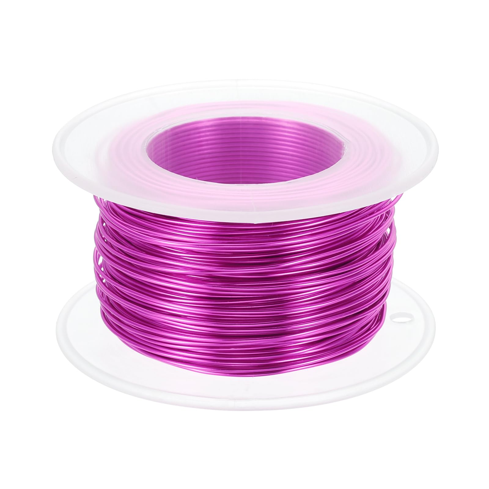 PATIKIL 20 Gauge 0.8mm Aluminum Craft Wire, 98.4 Ft Metal Wire Armature Bendable Wire for Jewelry Making Metal Wrap DIY Dark Pink