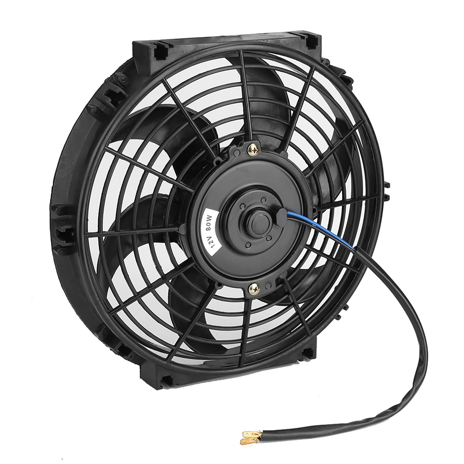 10-calowy wentylator elektryczny Slim Cooling Fan Push Pull – 12 V, lekki plastik – do chłodnic samochodowych, zastosowań Turbo z akcesoriami montażowymi