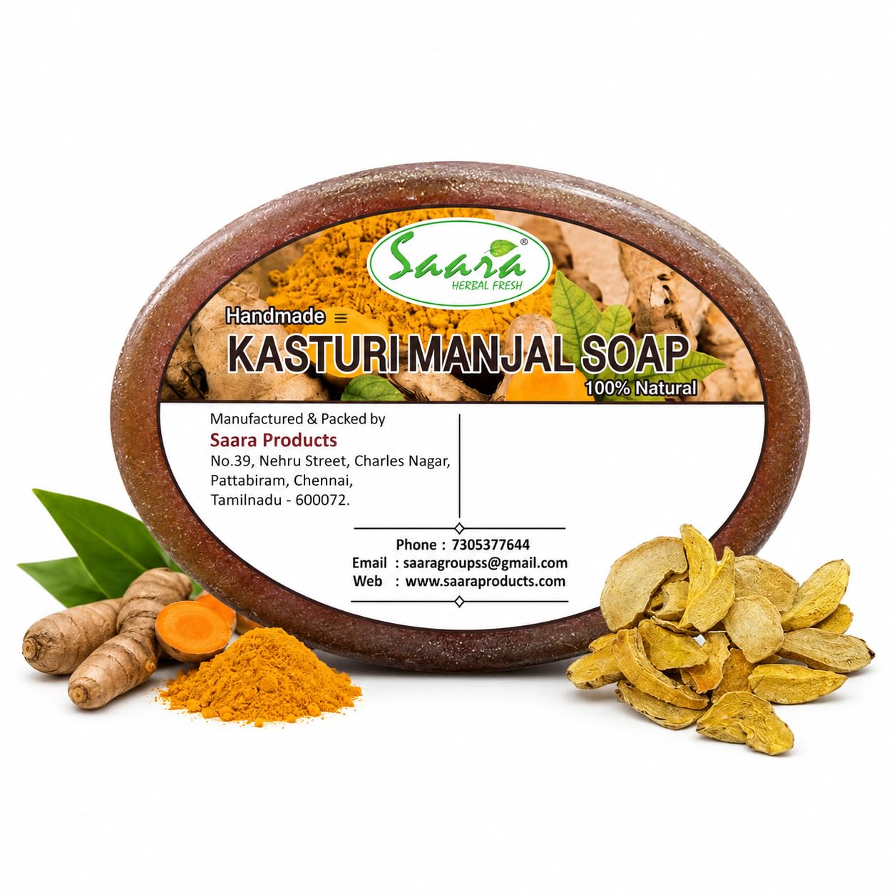 VS Products Handmade Herbal Wild Turmeric Soap, 90g(Pack of 4) Kasthuri Manjal Soap, Detoxifies skin, Clears Acne,Pimple Problems, (Pack of 4)-image-39