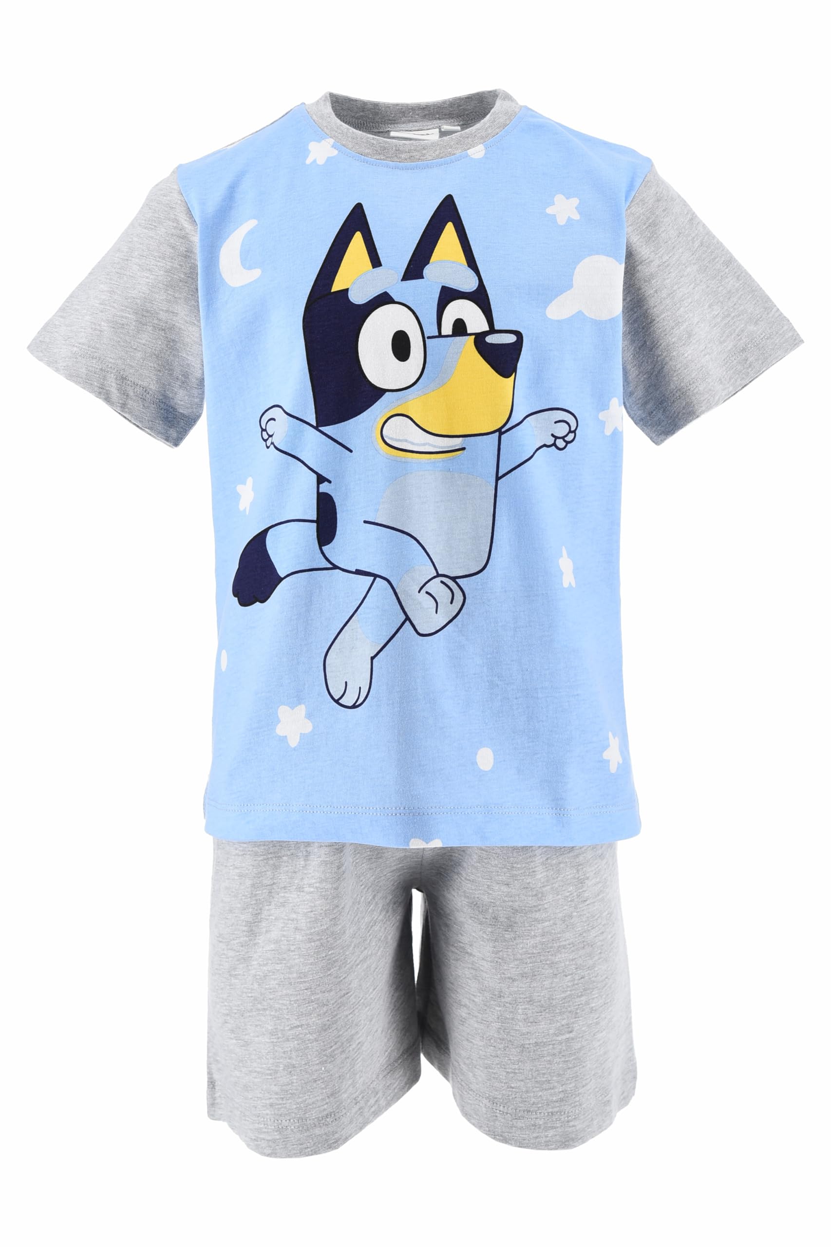 BlueY Pigiama Corto Bambino, Set 2 Pezzi in Cotone, T-Shirt e Pantaloncini