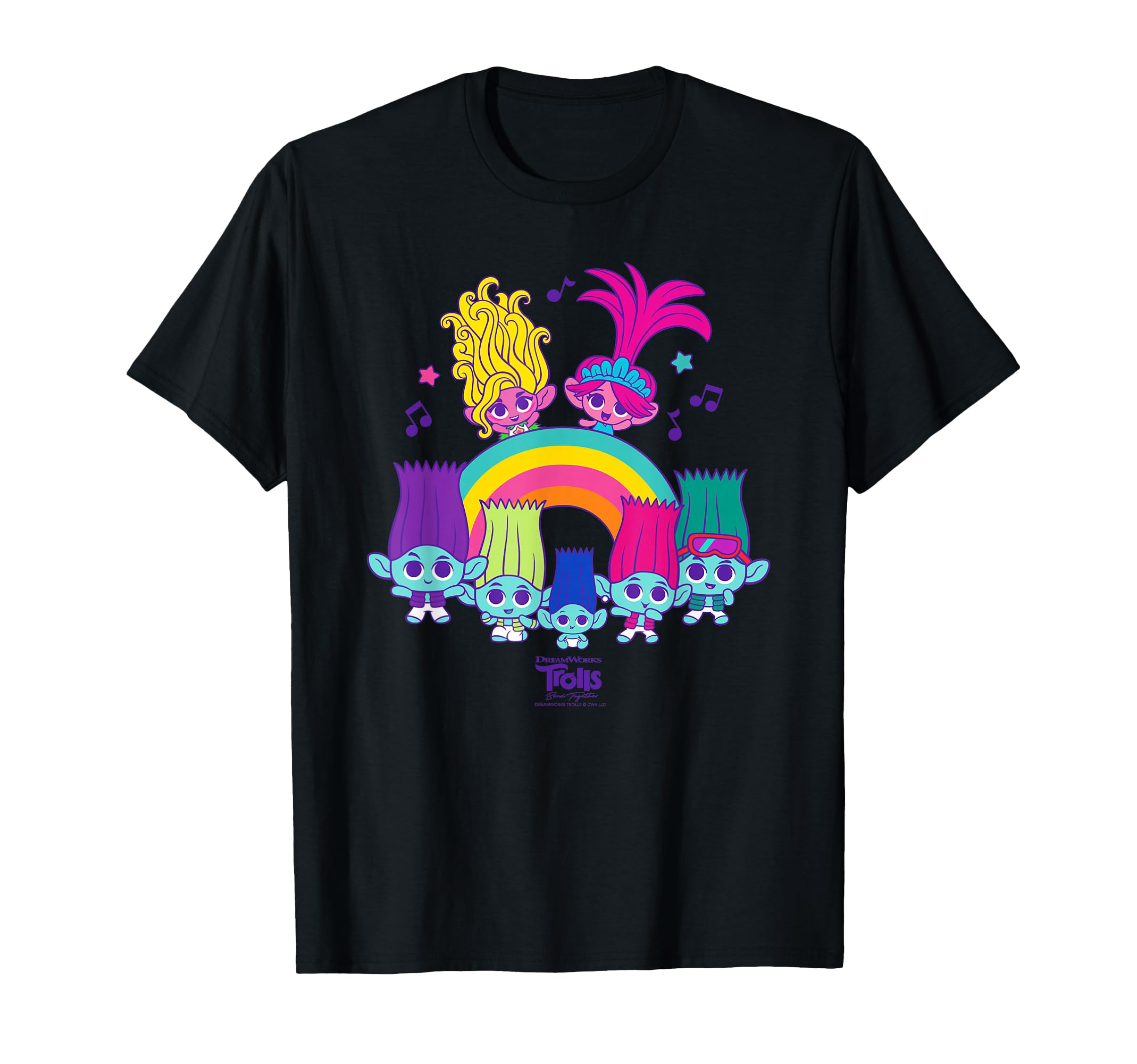 DreamWorks Trolls Band Together BroZone Poppy Viva Rainbow T-Shirt