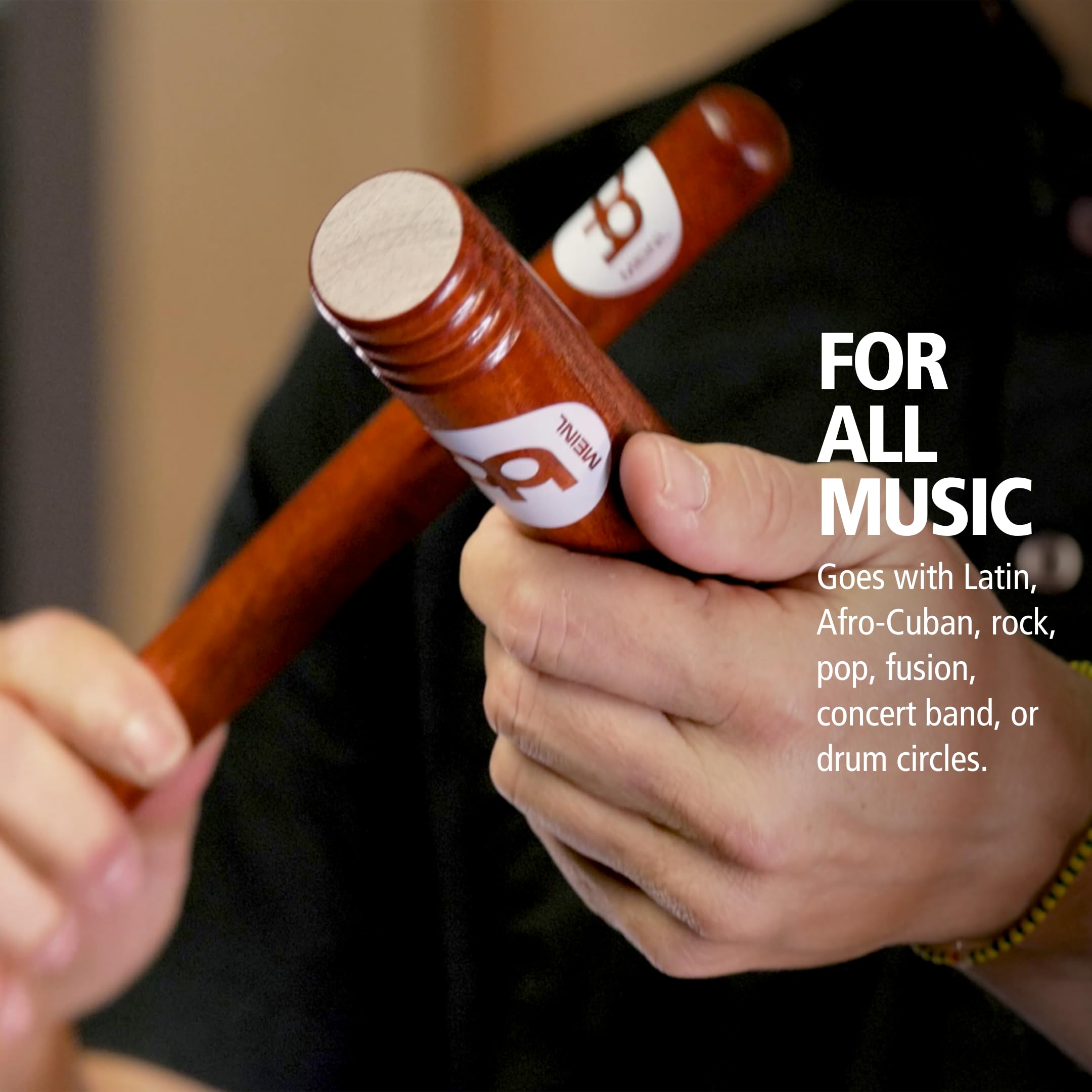 Meinl Percussion CL2RW - Tambor de hendidura de madera color rojo