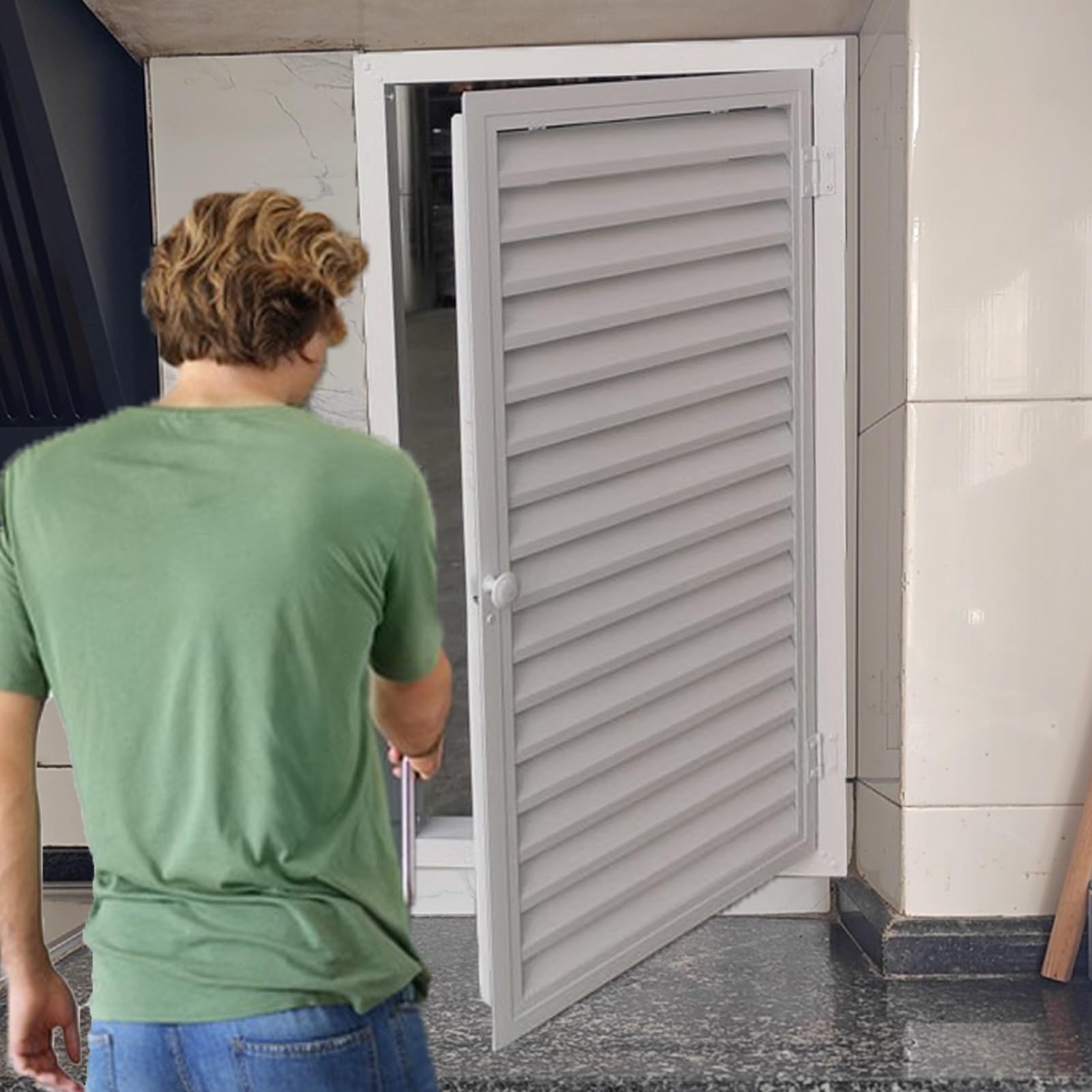 Trappe de visite de ventilation à persiennes 90x125cm pour cloison sèche