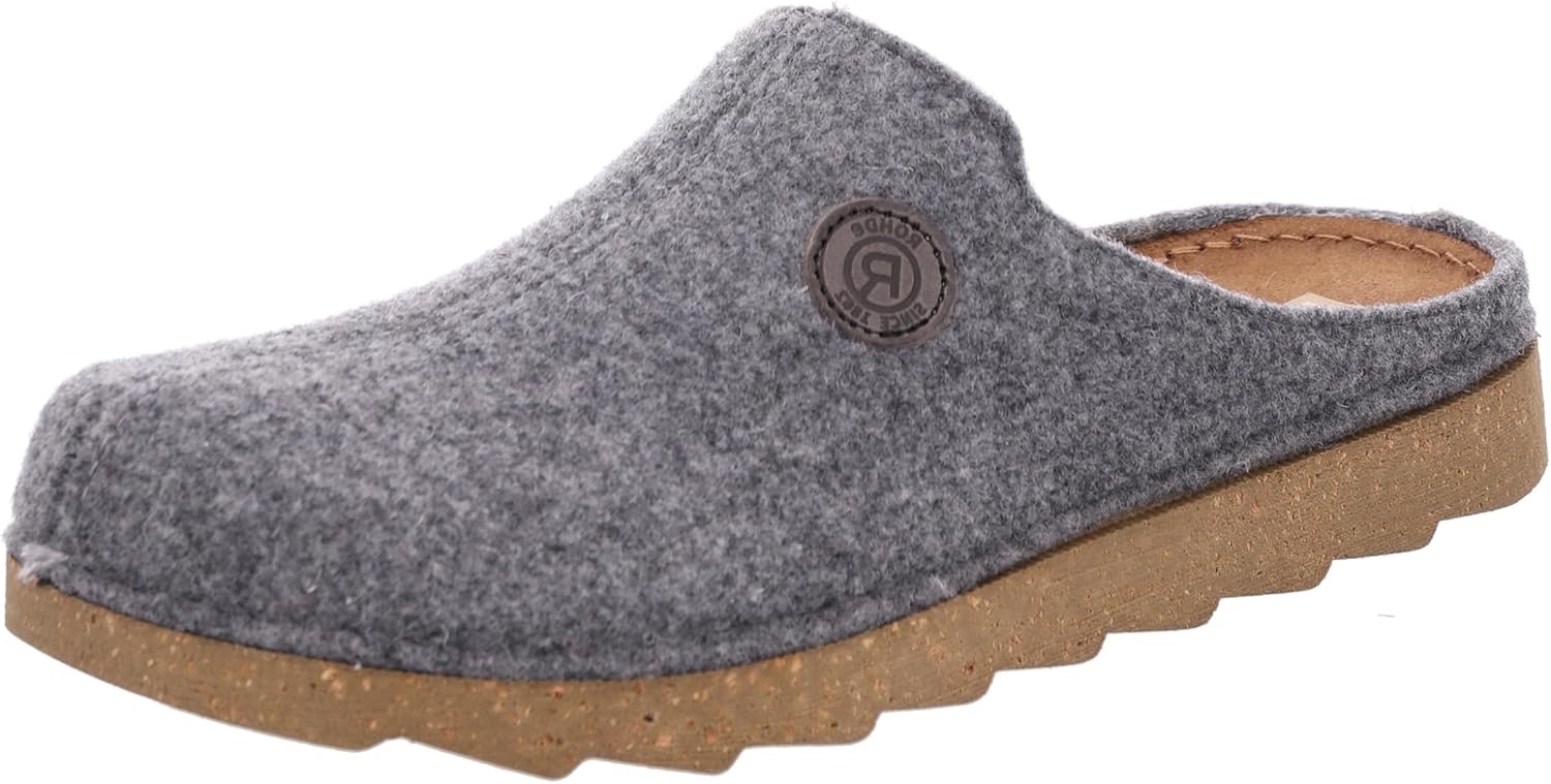 Rohde Foggia-H 7100 メンズ スリッパ EU 45 グレー 11.5 メンズ