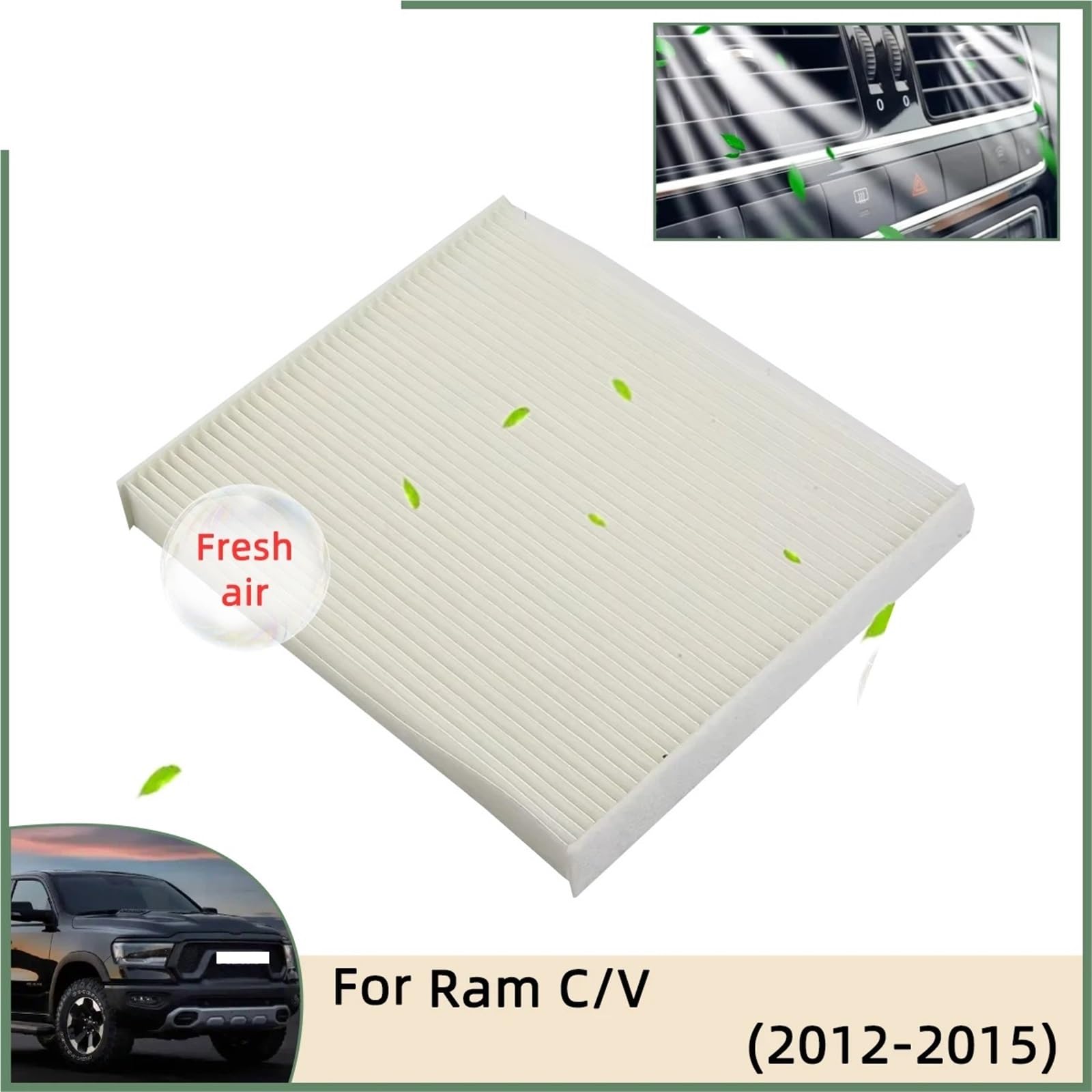Filtro Abitacolo ai Carboni Attivi Filtro aria abitacolo per auto adatto per filtri C/V Ram in fibra di carbonio CF10743 27277-AR025 7B0819644 XC25870 AQ1119 042-2140 90068C(2)