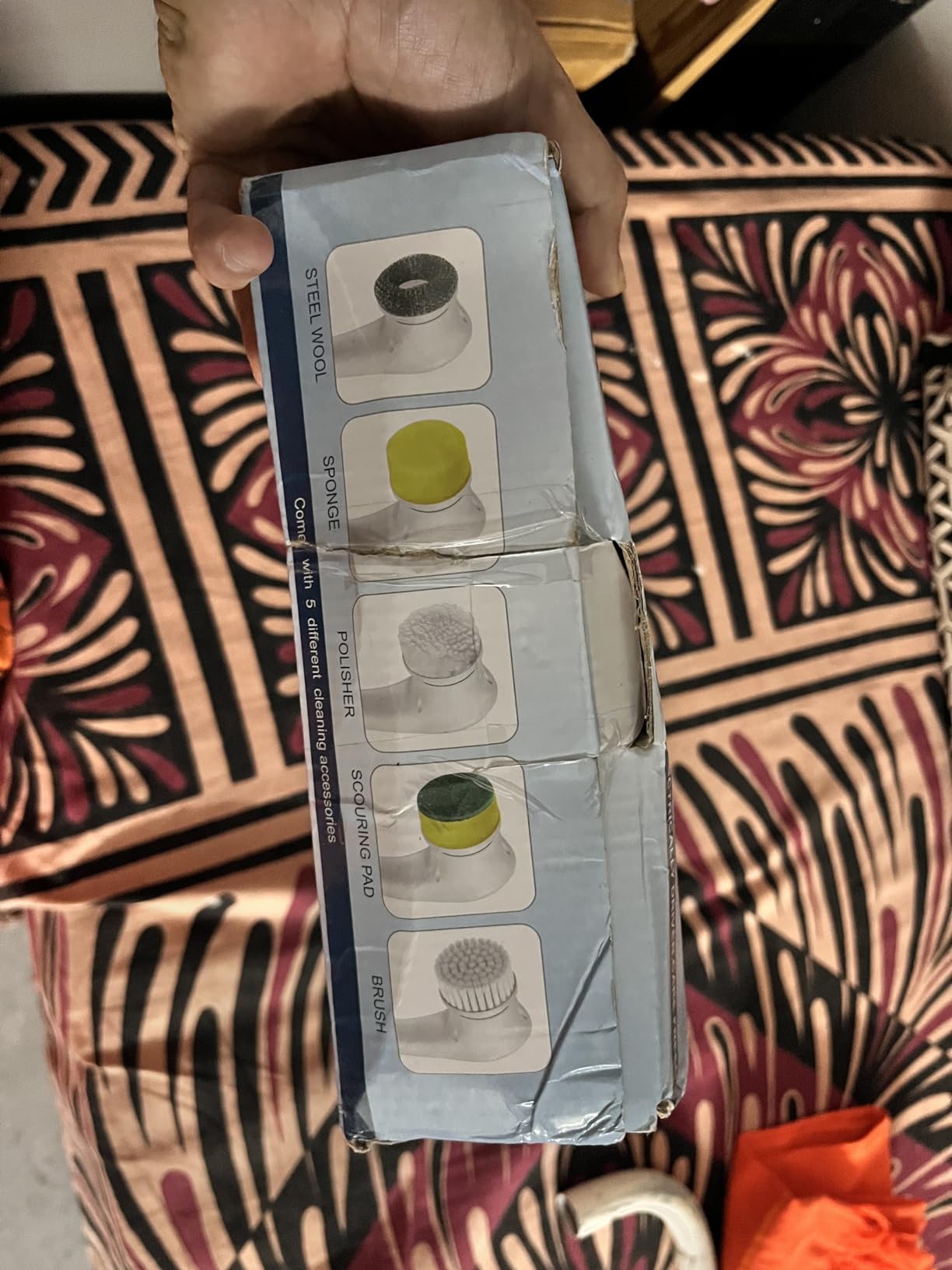 Serplex Electric Cleaning Brush Rechargeable Electric Spin Scrubber ...