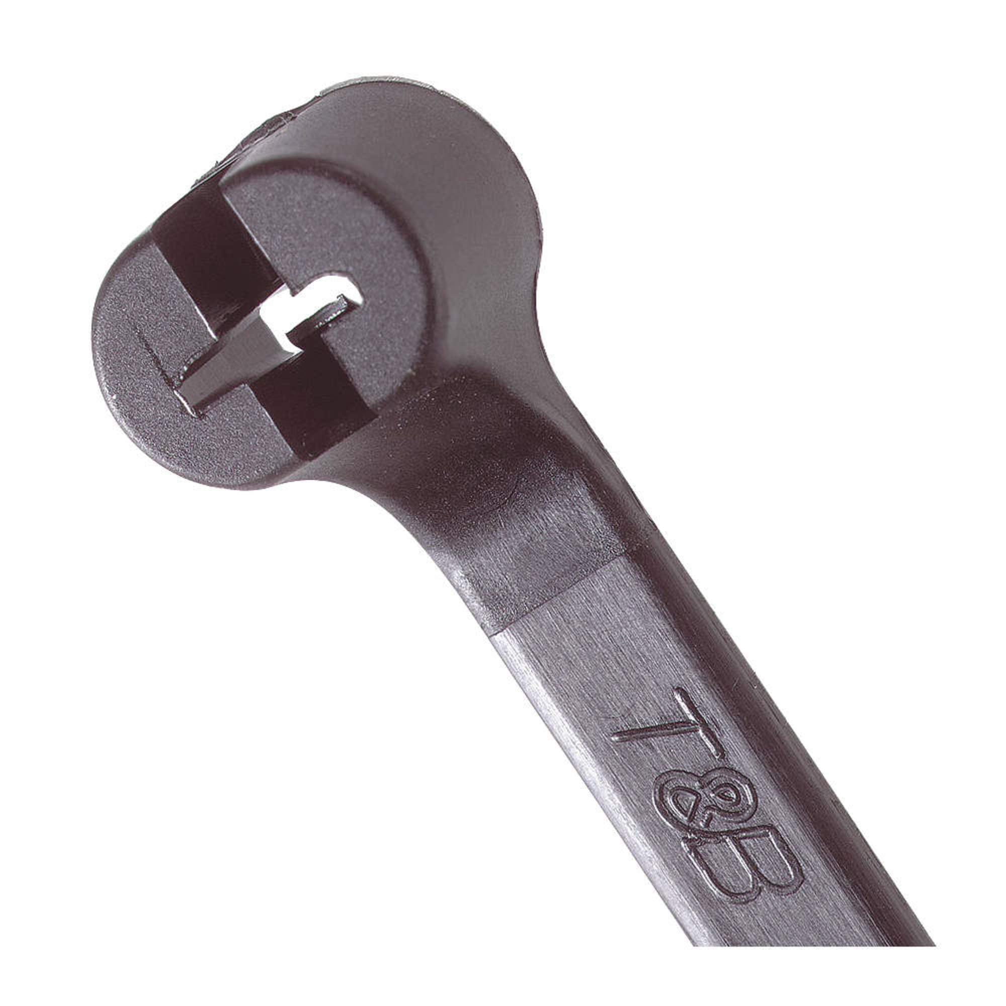 Ty-Rap TY275MX Cable Tie, 120 lb. 18" Ultraviolet Resistant Black Nylon with Stainless Steel Locking Device Bulk (Pack of 500)