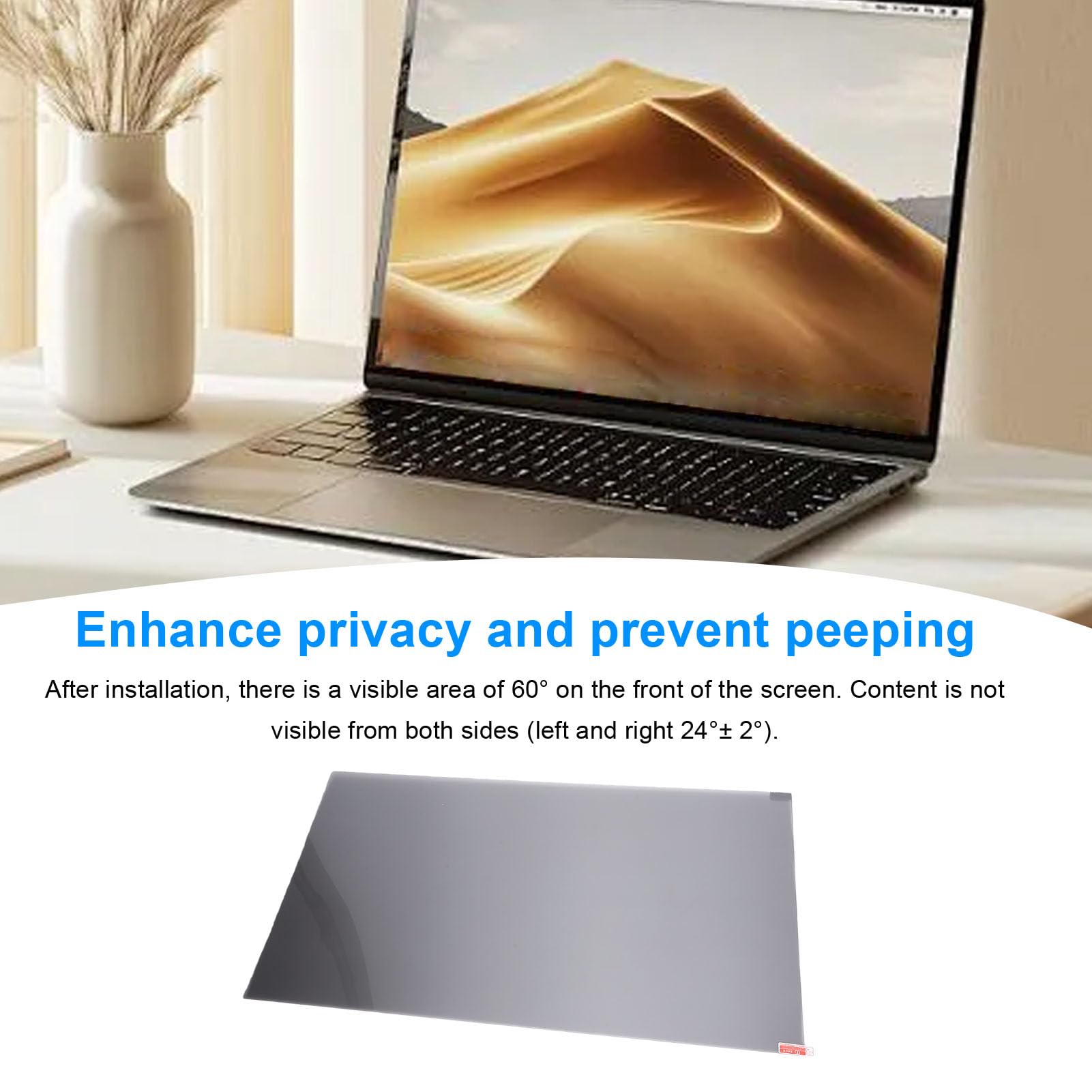 Filtro de pantalla de privacidad de computadora de 23,8 pulgadas para monitor, protección ocular 16:9, protector de monitor de computadora antideslumbrante, accesorios de