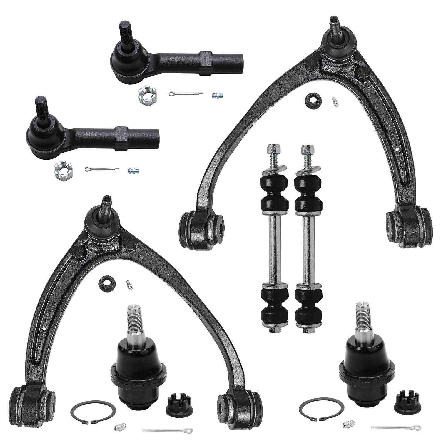 Detroit Axle - 8pc Front End Kit for 2007-2013 Chevy Silverado 1500