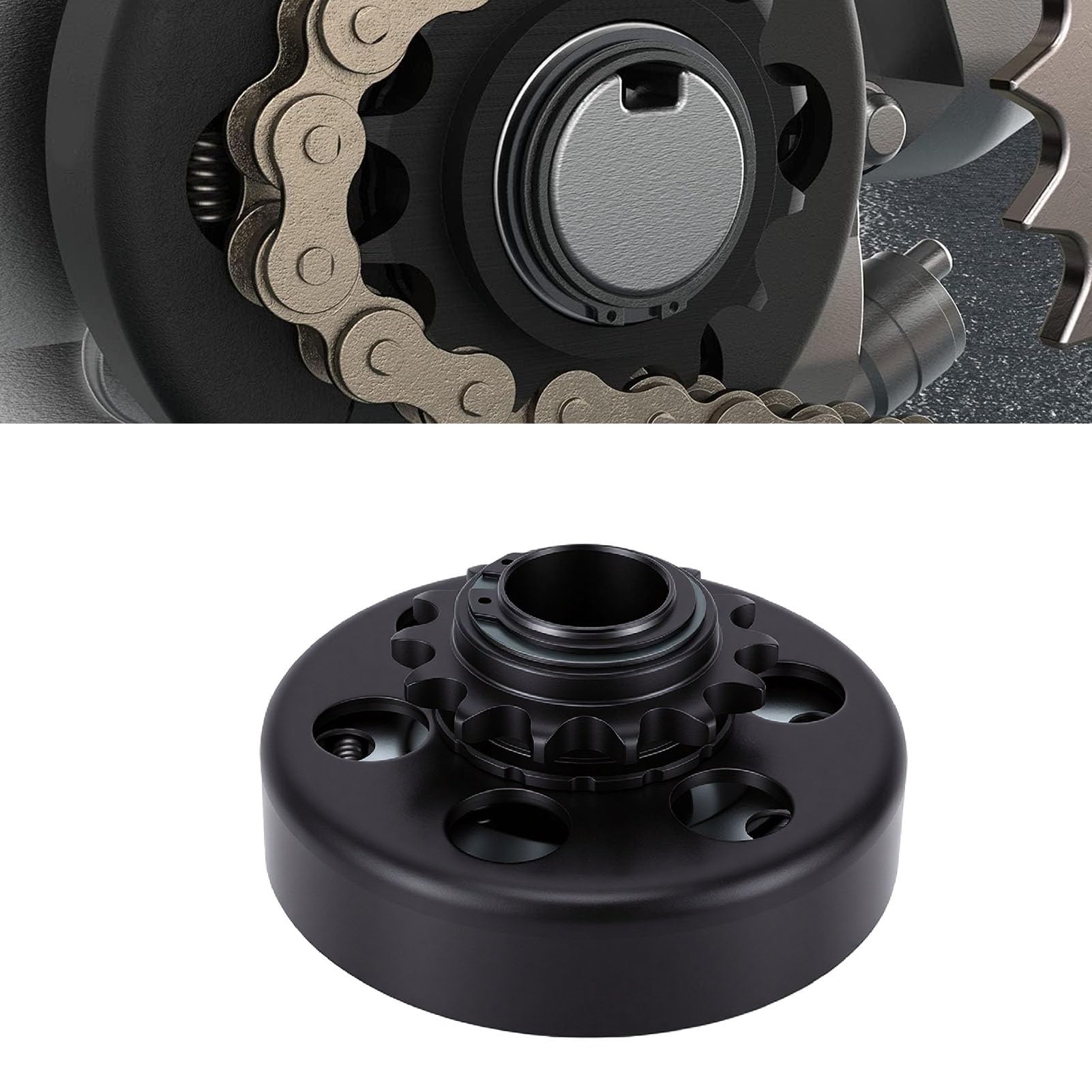 KIMISS Embrague Centrífugo Go Kart Clutch 420 Cadena de Transmisión 14 Dientes 1 Pulgada de Diámetro a 2300 RPM con Cadena 420 para Mini Bicicletas Fun Karts Cortacésped