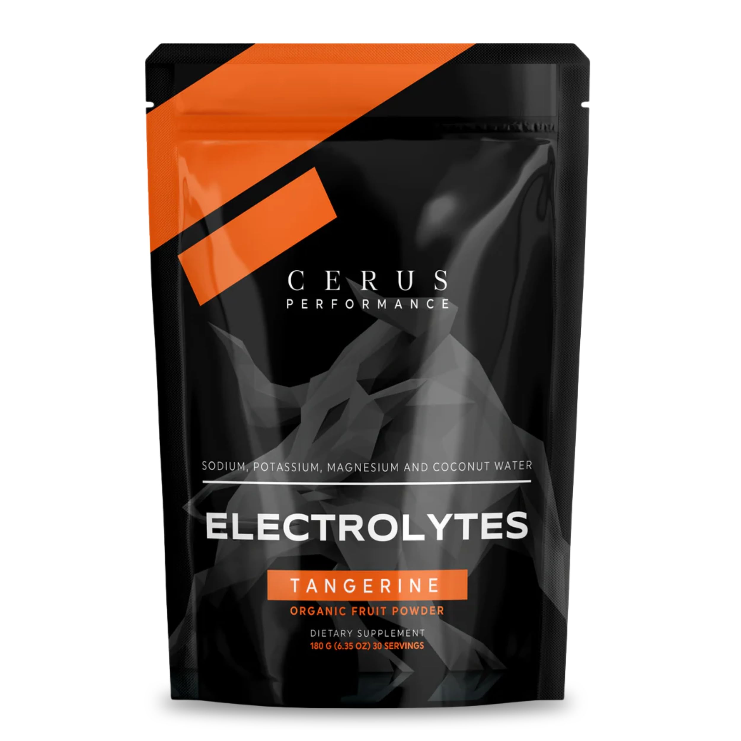 Cerus Performance Electrolyte Powder – Tangerine Flavor, 30 Servings, Zero Sugar, Coconut Water Powder &amp; Real Fruit, Endurance &amp; Recovery