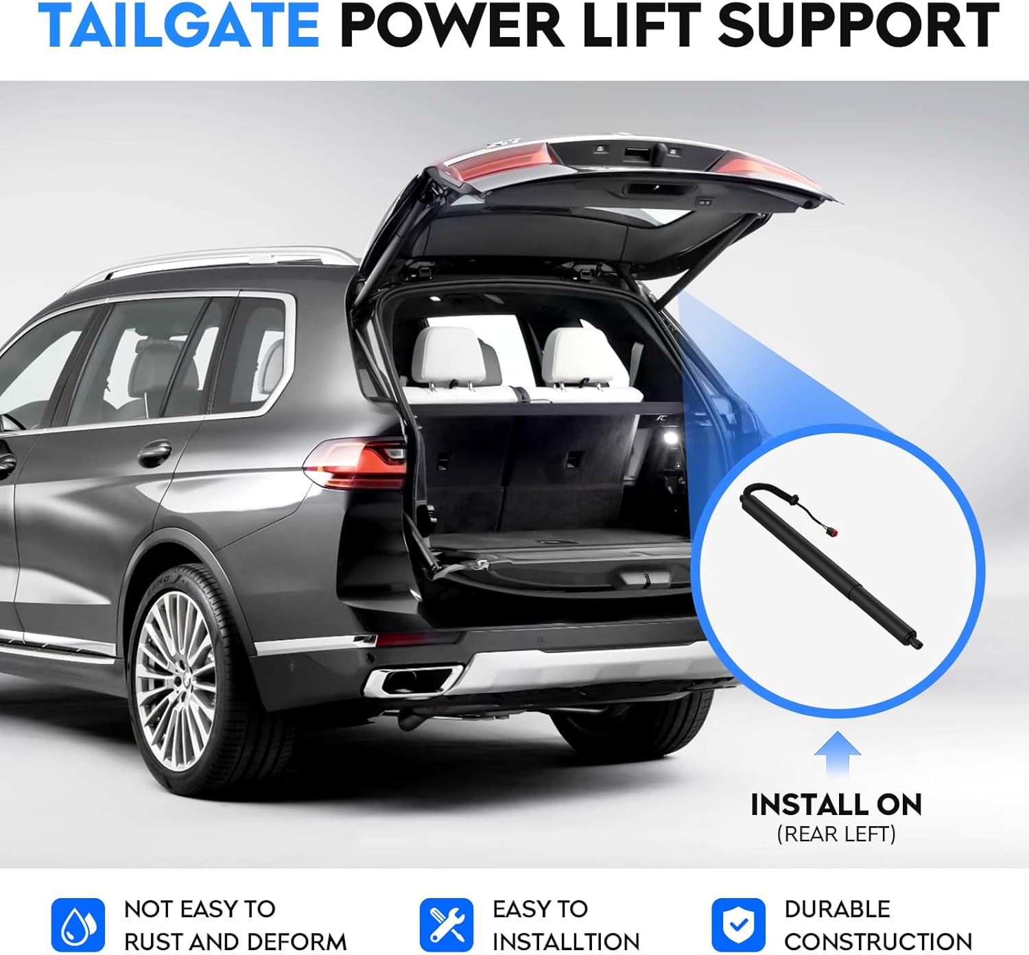 TadaMark Rear Left Tailgate Power Lift Support Shock Strut Compatible with Ford Edge 2015 2016 2017 2018 Electric Rear Hatch Lift Struts Trunk Liftgate Actuator Fit for FT4Z14B351A