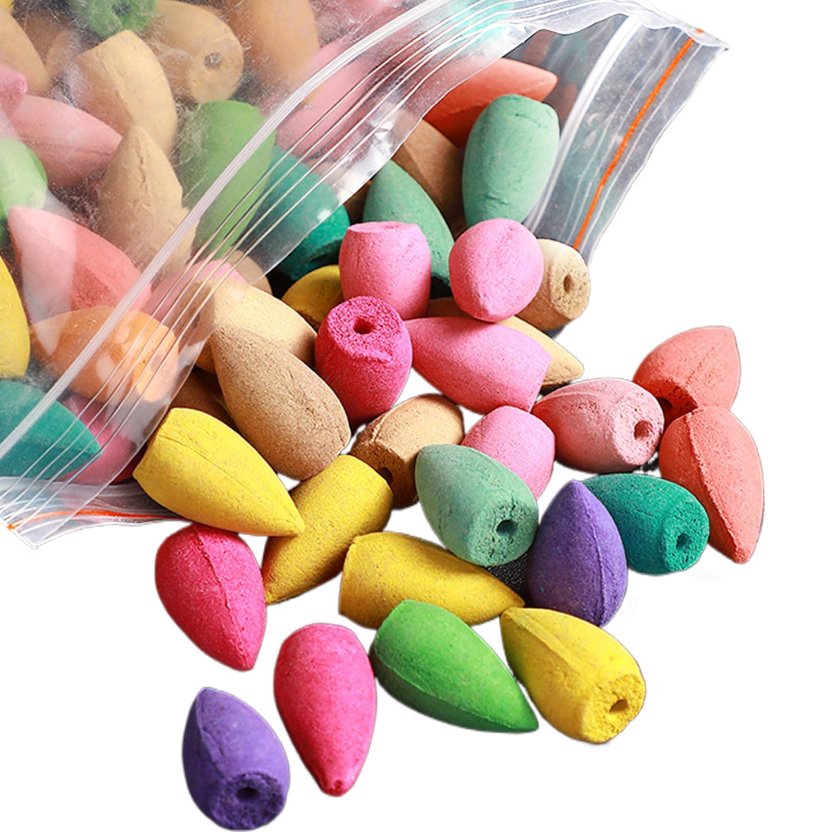 DAGLLGEW Backflow Incense Cones Incense Burner Natural Mixed Aromatherapy Scents for Yoga Room 30PCS