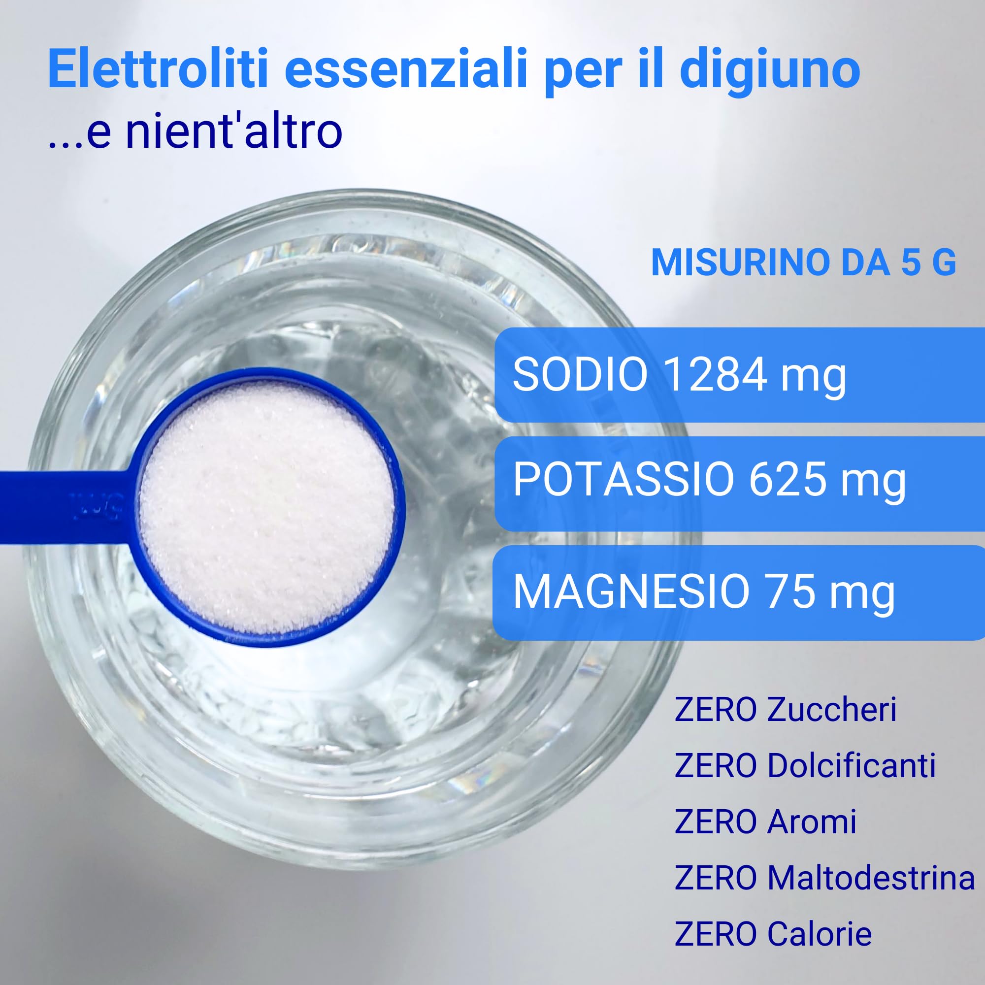 Nutri-Align Sali Elettrolitici Digiuno in Polvere | 400 g Elettroliti di Sodio, Potassio e Magnesio | Elettroliti Puri e non Aromatizzati | Senza Zucchero e Senza Riempitivi | Prodotto nel Regno Unito