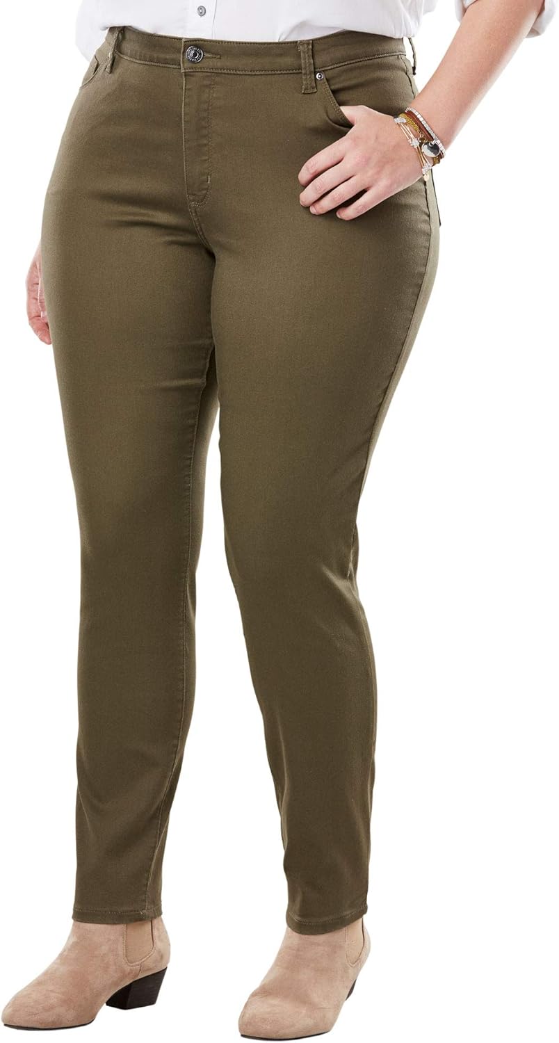 Lee Women's Plus-Size Plus-Size Slimming Fit Rebound Skinny Leg Jean