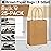 SUNCOLOR 25 Pieces 6 Mini Goodie Bags Brown Small Gift Bags with Handle for Party Favor Bags (Brown)