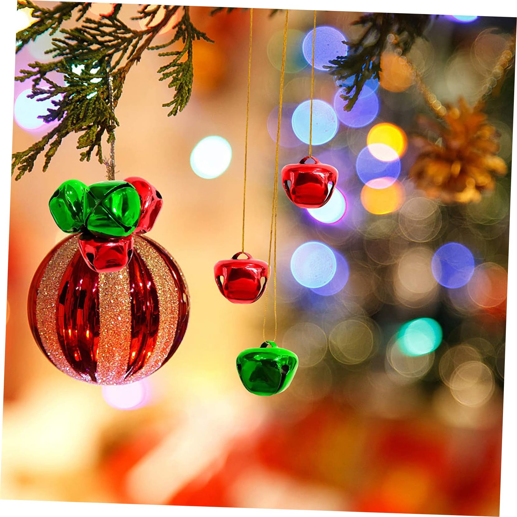 Amosfun 3 Set Campanelle Di Natale Campanelle Artigianali Di Natale All'Ingrosso Natalizie Benedizioni Natalizie Artigianali 200 pezzi * 3