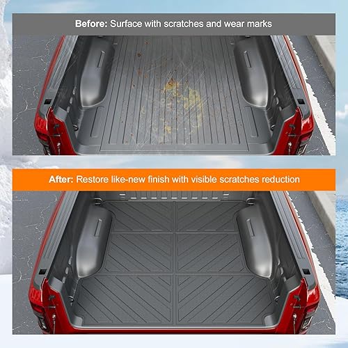 Miniatura 3 de powoq Tapete de cama de 5.7 pies compatible con Dodge Ram 1500 2019-2025 para todo tipo de clima, tapete de repuesto para Dodge Ram 1500 2019-2021