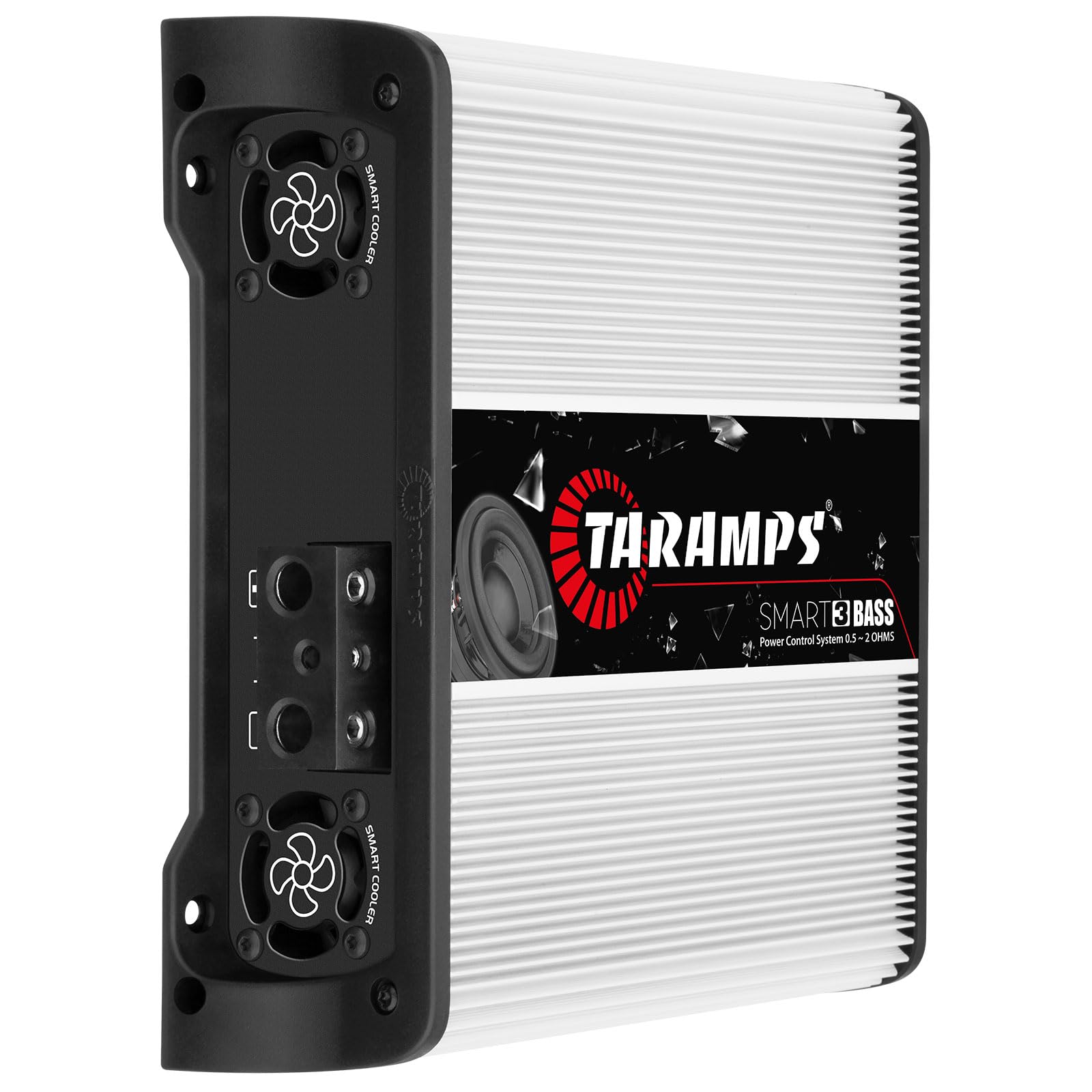 Taramps Smart 3 Bass Monoblock Amplifier 3000 Watts Rms Multi-Impedance 0.5~2 Ohms, Great for Subwoofers 1 Channel Car Audio Class D, Bundle, 2-Pack