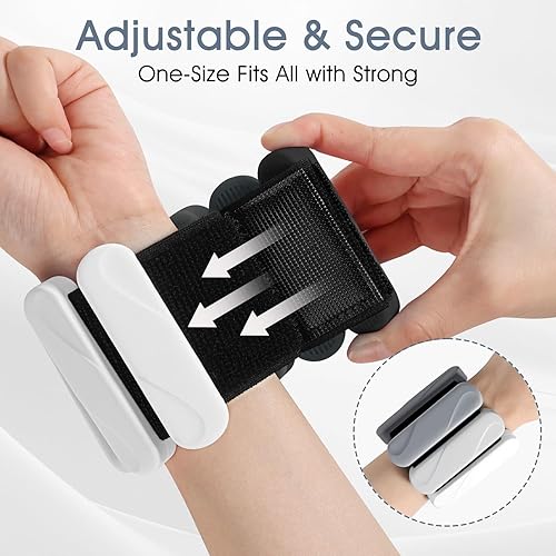 Miniatura 3 de Pesas para muñeca  Pesas de tobillo para mujeres y hombres  Juego de pulseras con peso ajustables (1 libra cada una)  Pesas para brazos y piernas