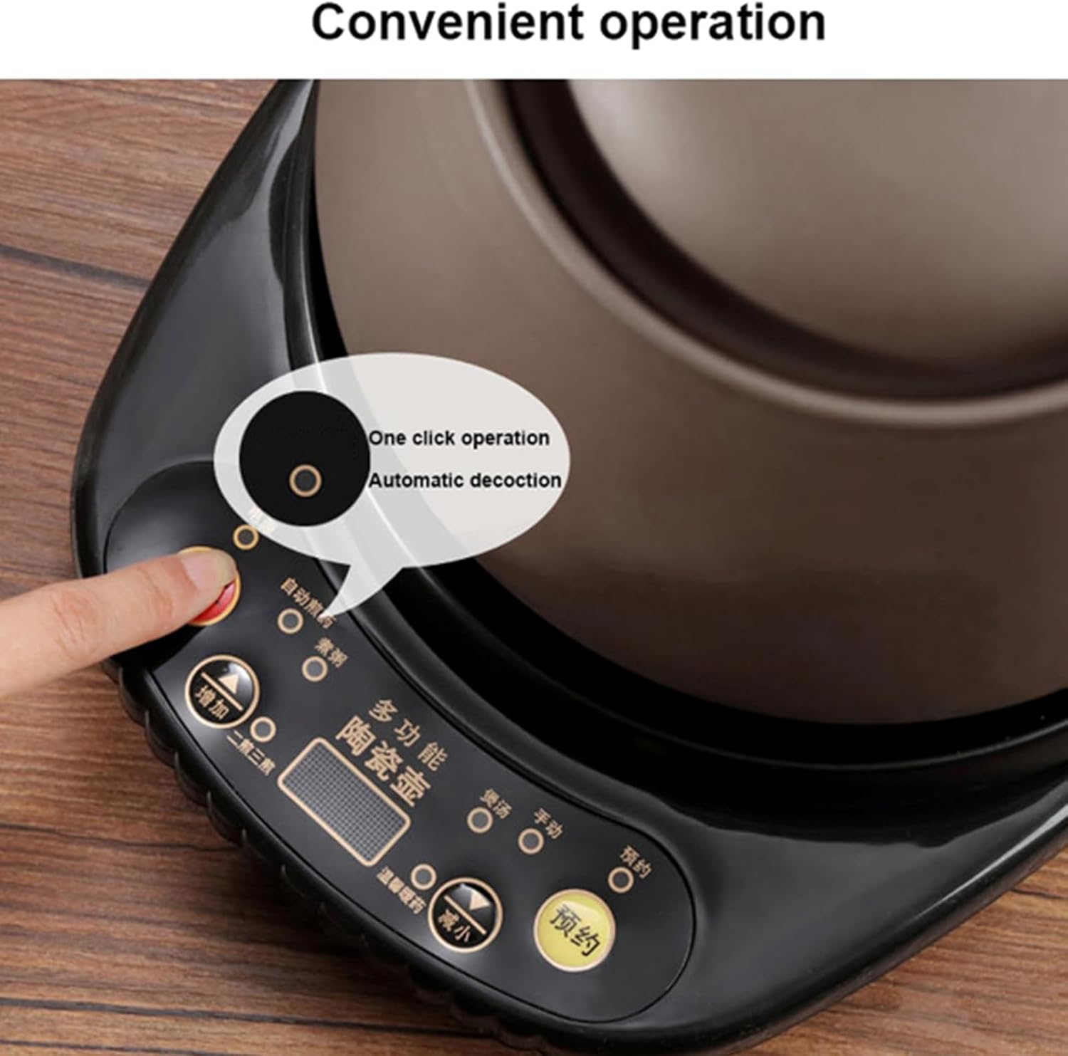 5L,Purple Clay Herbal Medicine Pot — Fully Automatic Herbal Decoction Cooker/Multifunctional Chinese Medicine Pot & Clay Stew Pot