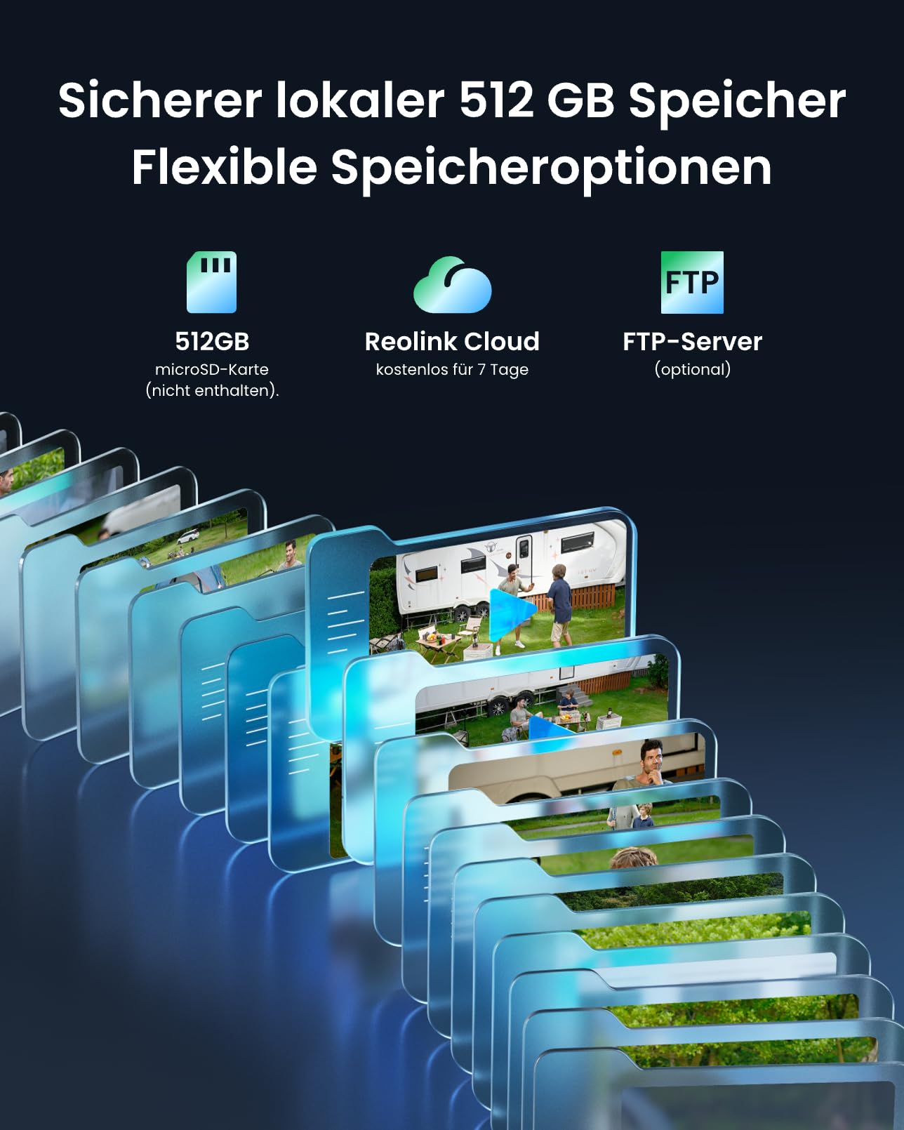 Reolink 4K 3G/4G LTE Überwachungskamera mit SIM Karte, Lokaler Speicher | 360° PT Auto-Tracking, Solar Kamera Outdoor mit 8MP Farbnachtsicht, KI Erkennung, Go PT Ultra(Grau)+6W Solarpanel
