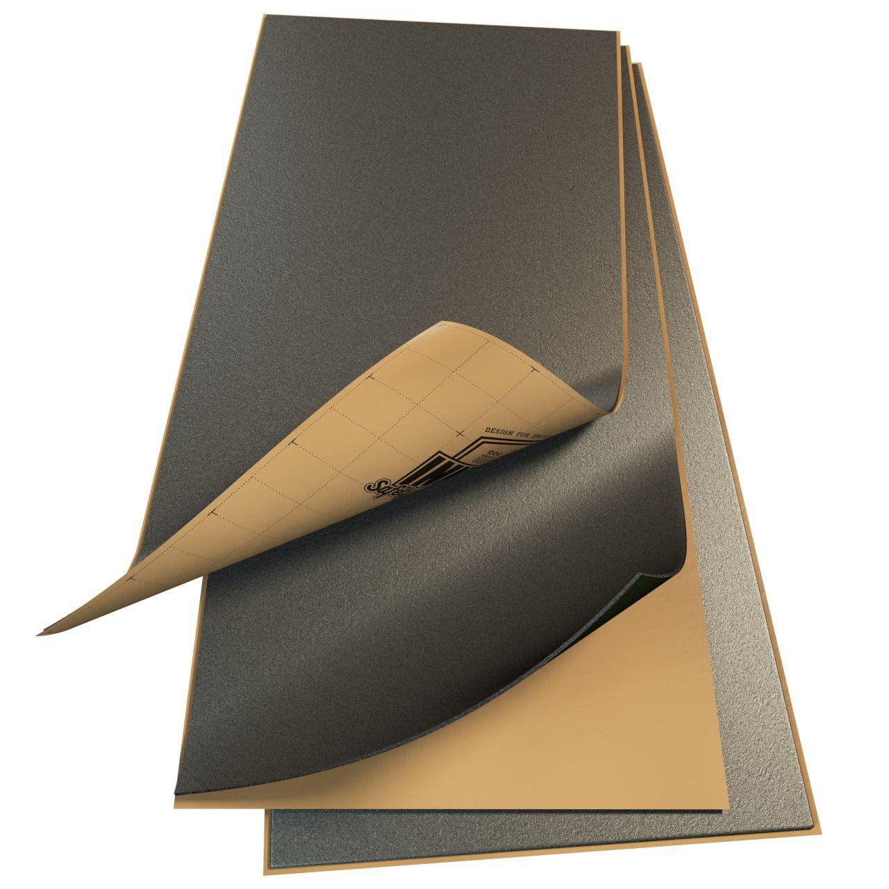 Noiseblock 2 mm 3,3 qm Mass-Vinyl Selbstklebende Auto Alu-Butyl Dämmmatten, High-End Dämmmaterial, Anti Dröhn Lärmschutz, Schalldämmung und Schallschutz