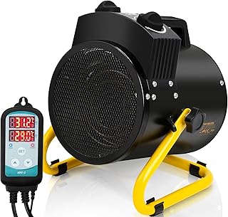 frostwächter mit thermostat gewächshaus,IPX4 spritzwassergeschützt, Schnelle Erwärmung Mehrfachschutz für Gewächshäuser, Terrasse, Garten