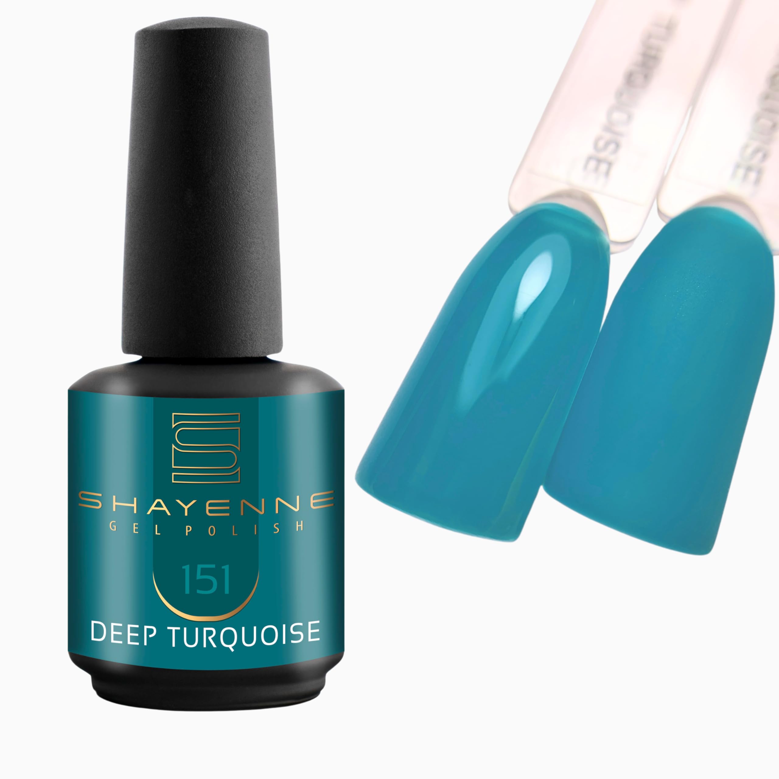 SHAYENNE UV Gel Nagellack Schwarz 15ml – 63 Black Diamond Gl