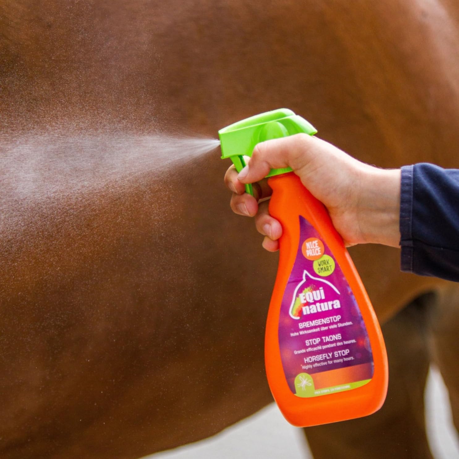 RL24 Equinatura - Bremsenstop | hautverträglicher Insektenschutz | Fliegenschutz gegen Bremsen, Zecken, Stechmücken & Fliegen | Bremsenspray für Pferde | 2 x 500 ml Spray (2er Set)