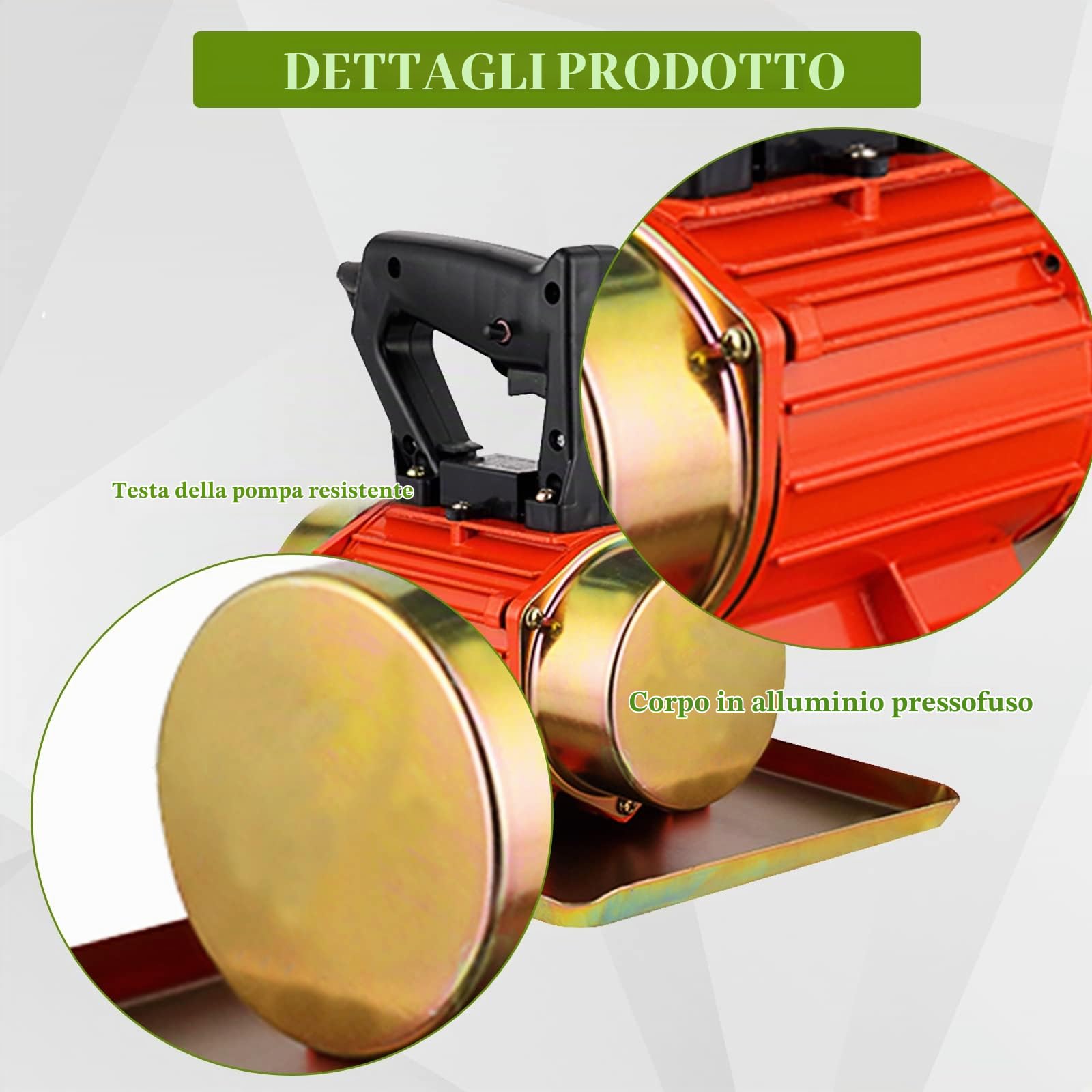 MXBAOHENG Vibratore per Cemento Vibratore per calcestruzzo 250W 2840rpm 220V Vibratore per piastra piatta in calcestruzzo Macchina vibrante per calcestruzzo vibrante per calcestruzzo manuale (rosso)