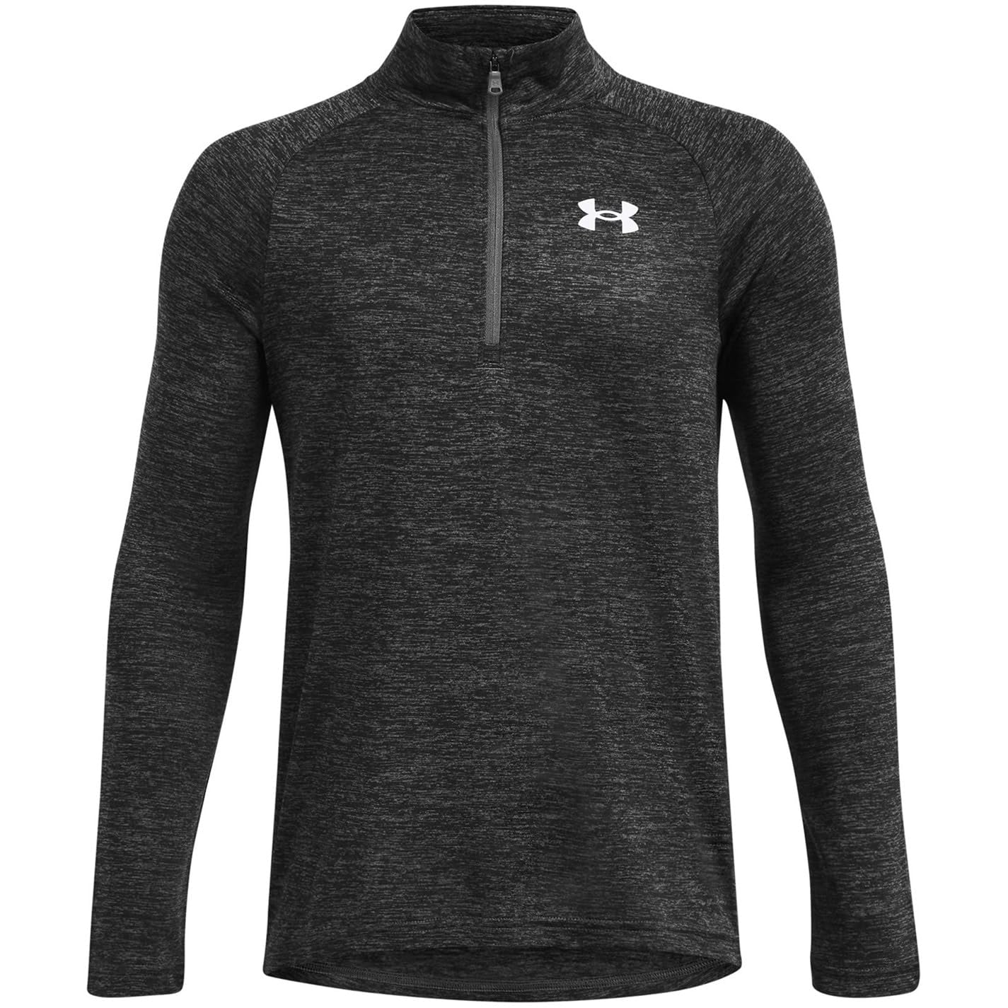 Under Armour Tech 2.0 1/2 Zip - Castlerock, White - YXL