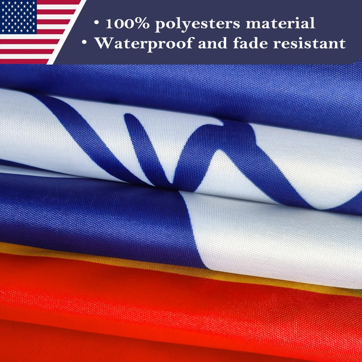 Double Sided Mississippi State Flag 4x6 Made in USA Outdoor Heavy Duty 3 Ply Polyester New Mississippi MS Flags with White Starting Tape and 2 Brass Grommets - Image 5