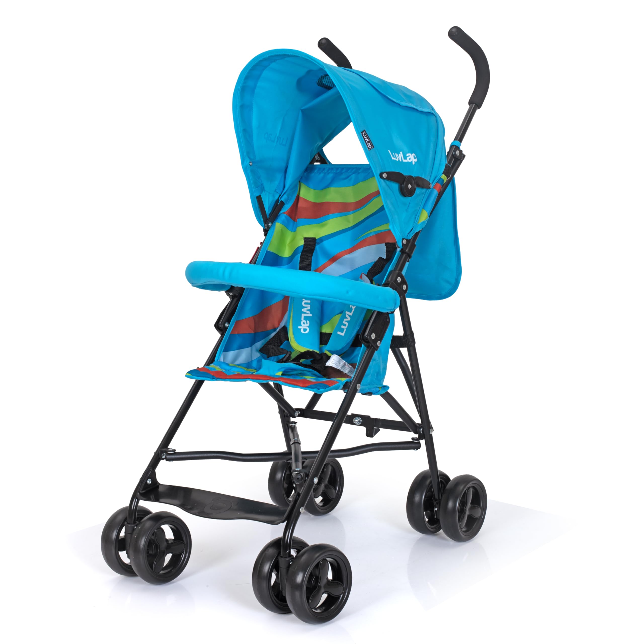Luvlap Tutti Frutti Stroller/Buggy, Compact & Travel Friendly, for Baby/Kids, 6-36 Months (Light Blue)