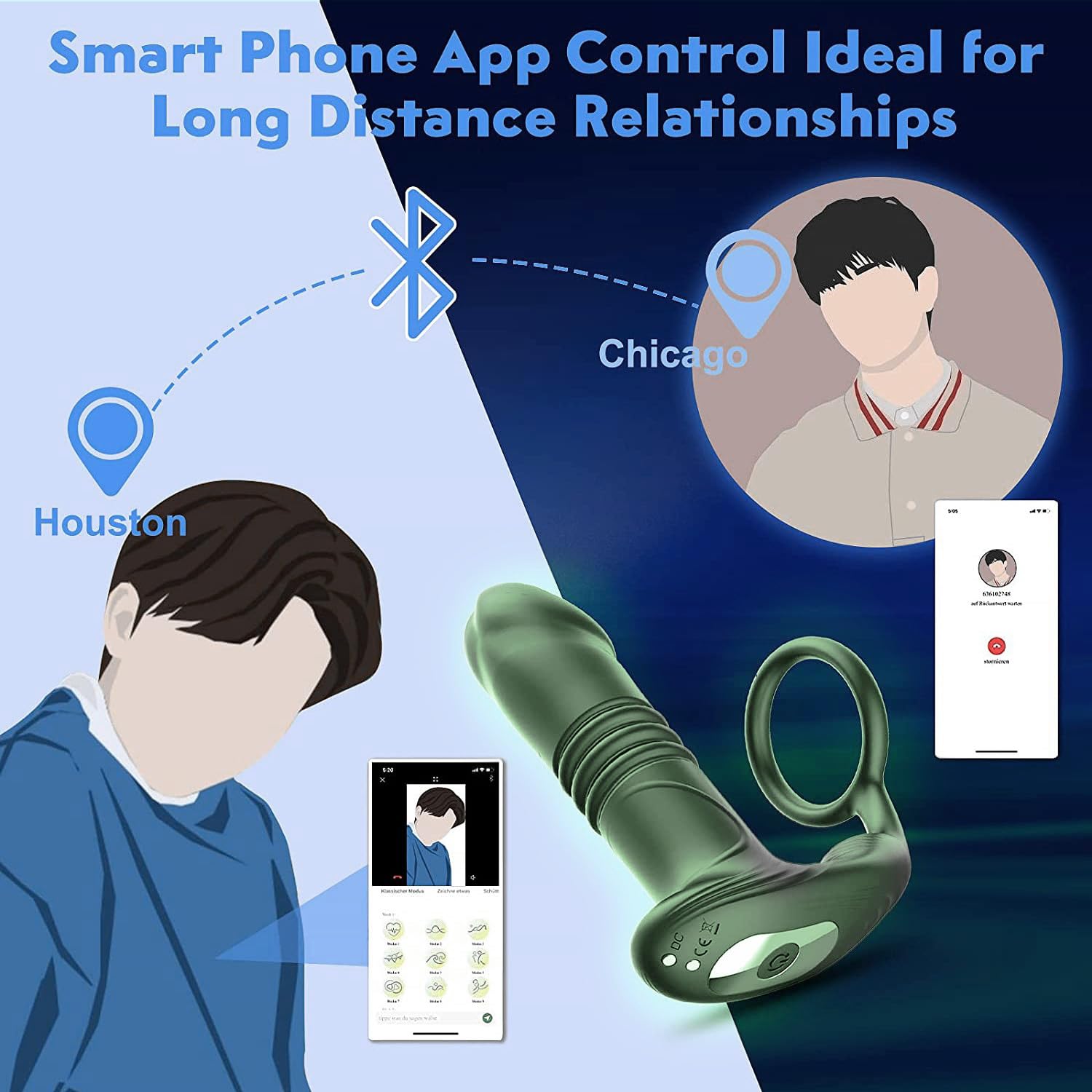 Masajeador APP Pr𝚘stȃte-V𝔦br𝚊tộri 9+9 St𝔦m𝚘latore Pr𝚘stȃt𝔦co Pl𝚞g-An𝚊le Pr𝚘stȃta-M𝚊ssȃggio Uomini M𝚊sturbtộre-per Uomo S𝚎x Toyscoppia Uomini An𝚎llo-V𝔦brȃntḝ-per masaje confortable