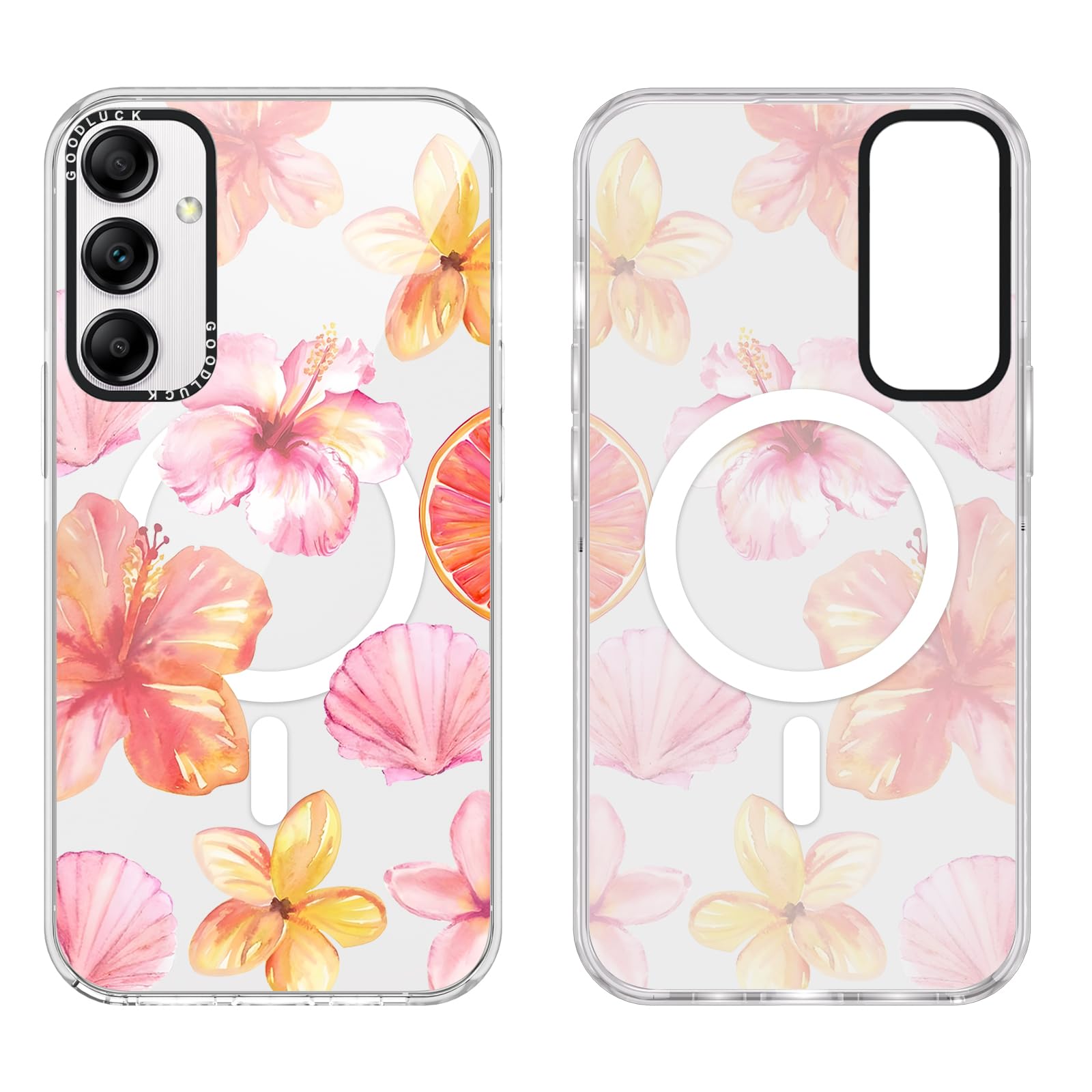 Coque Samsung Galaxy A14 5G esthétique fleur silicone transparente MagSafe - 8