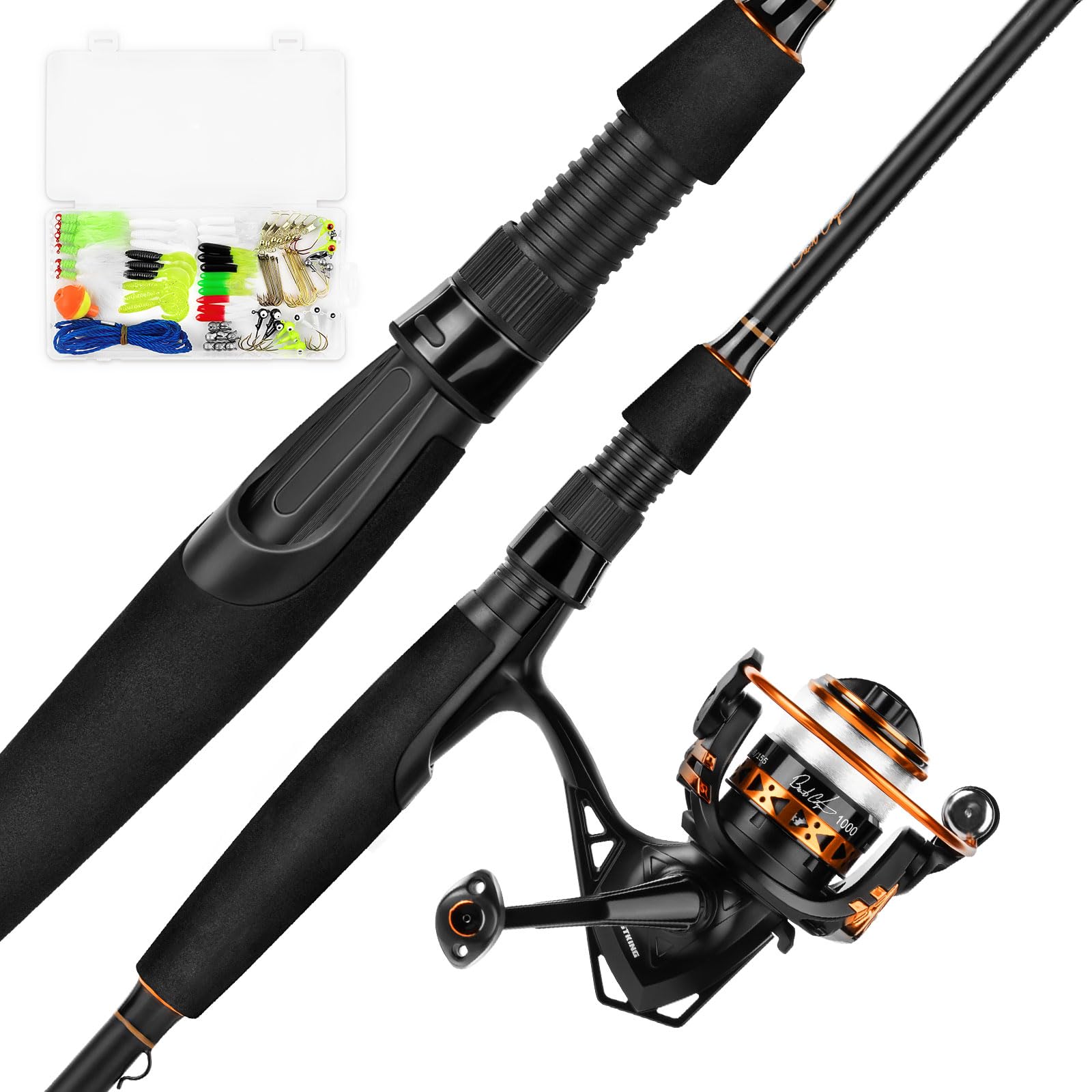 KastKing Brent Chapman Spinning & Casting Combos, Tailored Tackle Kits, Pre-spooled Design, IM6 Graphite 2Pc Blanks, 5.2:1 Gear Ratio, 9 + 1/5 + 1 
