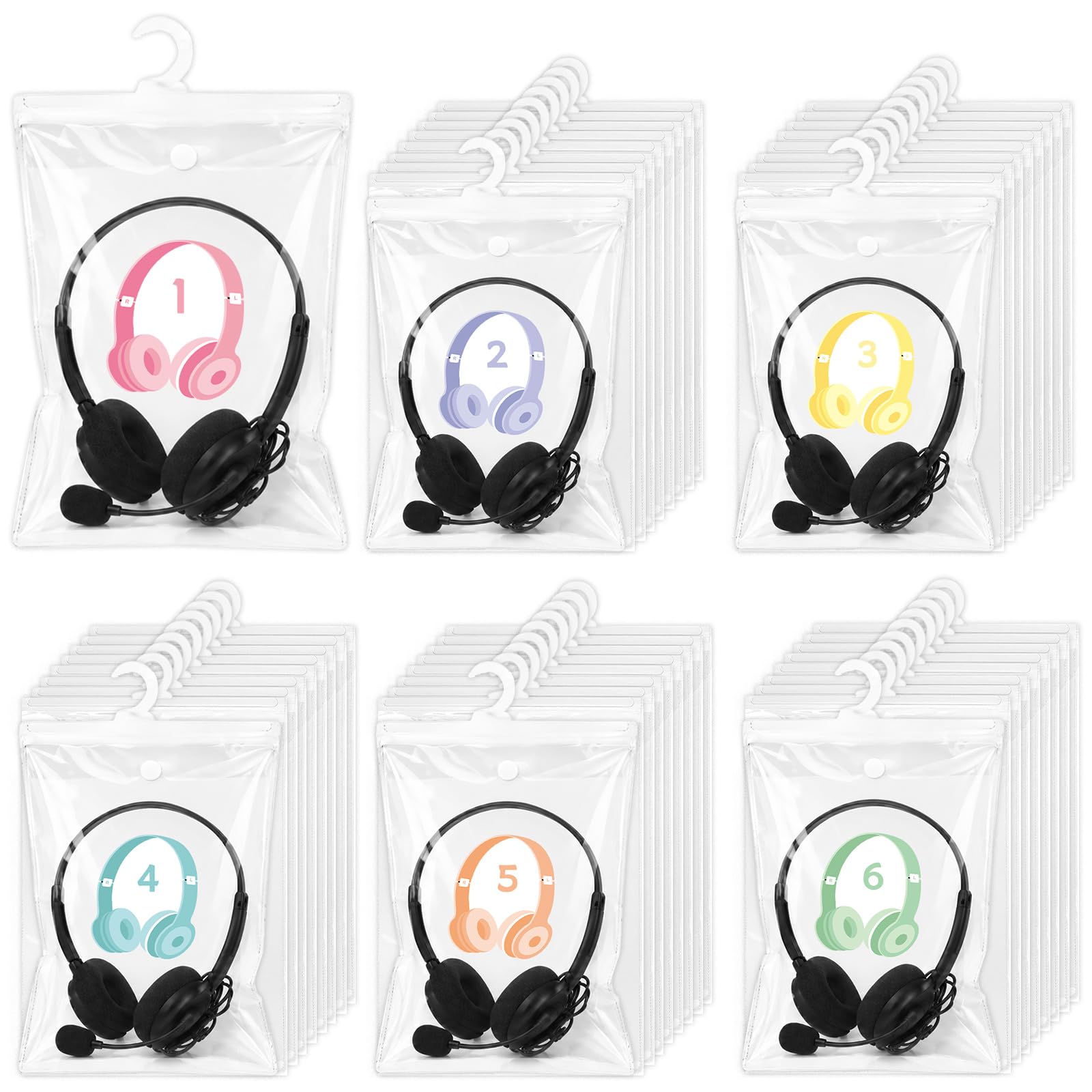 Photo 1 of ClassyWhimsy Classroom Headphone Bags (36 Pack)