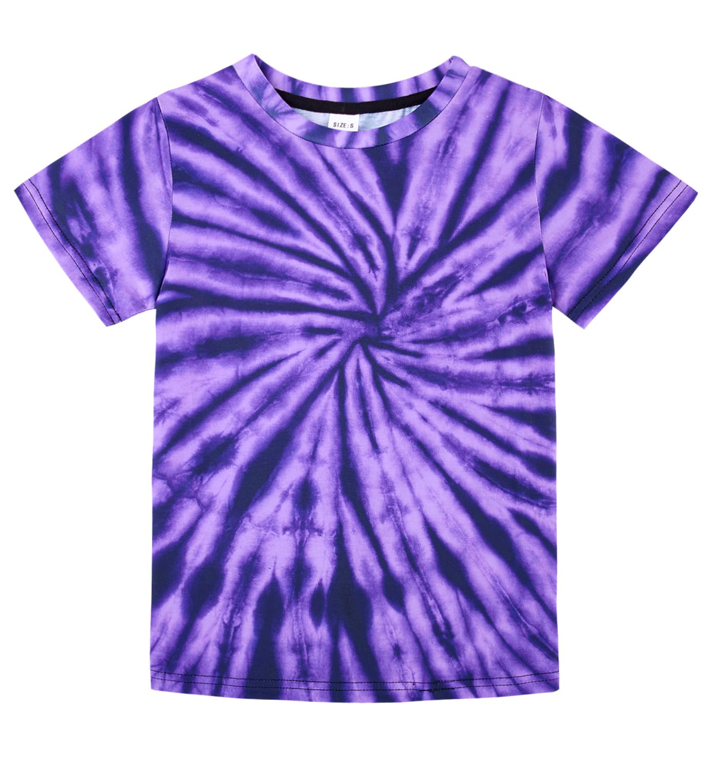 Boys Tie Dye Shirt Size 4-14 Hippies Senior Rainbow Tees T Shirts for Kids | Tees T shirts for Kids