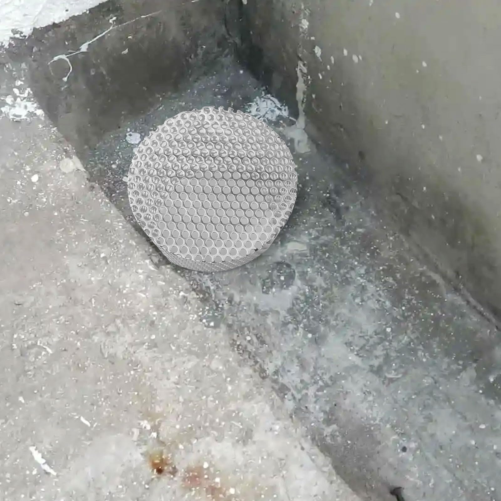 Filtro de Drenaje de Piso de Lateral de Acero Inoxidable 304 antiobstrucción eficiente, Jardines, Balcones y áreas de Piscina