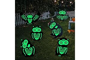 Reflective Black Owl Halloween Decoration Outdoor Yard Sign