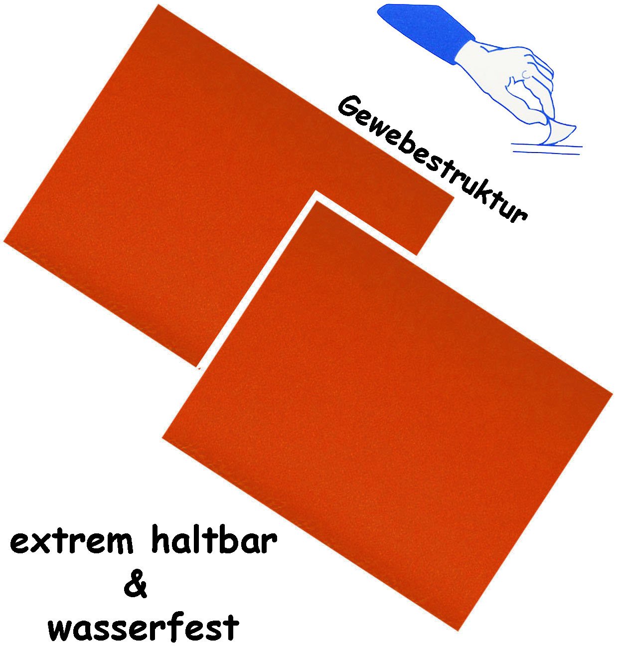 2 Stück _ Selbstklebende Reparatur Sticker - Feste Produktbild-Vorschau 2