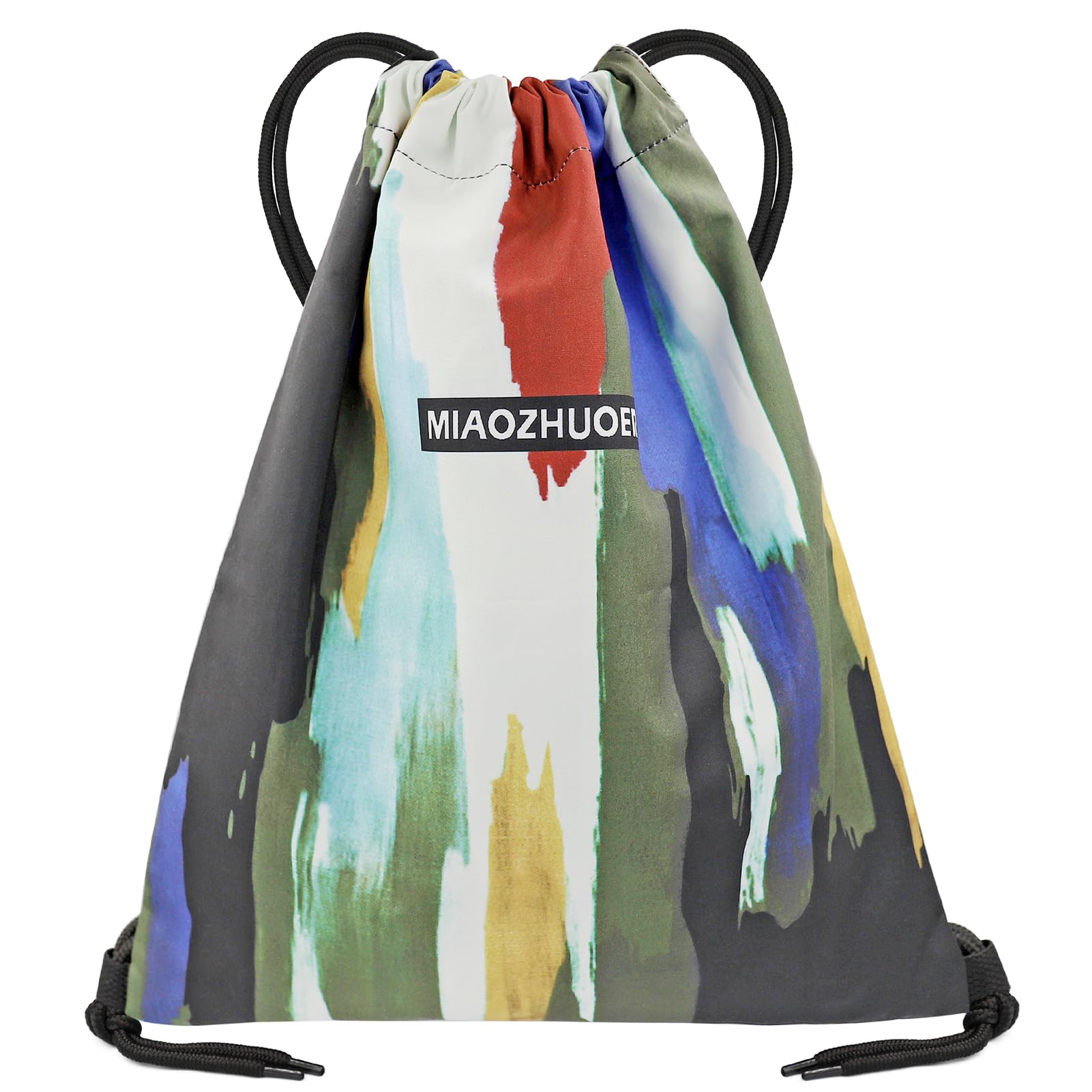 FenFang Mochilas de Cuerdas Pequeña, Bolso Mochila Deportiva Casual, Bolsas de Cuerdas Gimnasio Mujer Hombre, Saco Playa Talega Deporte Escolares con Cordón Gymsack Bolsillo Niños Niñas (Colorido)