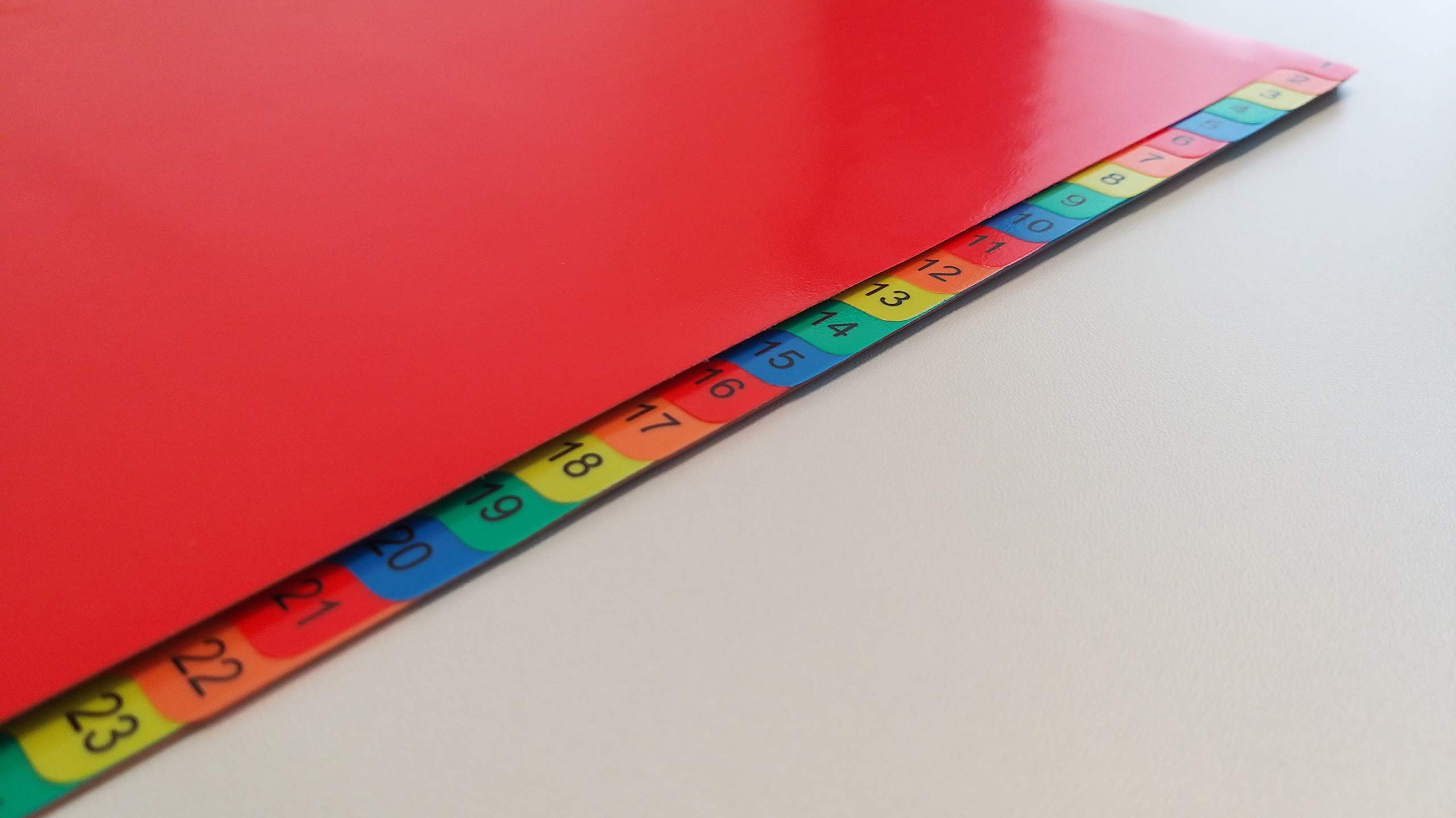 Fourniture Scolaire DONAU 7712095PL 99 Lot De 10 Intercalaires En Plastique U00e9cologique PP 6 Intercalaires Classeur A4