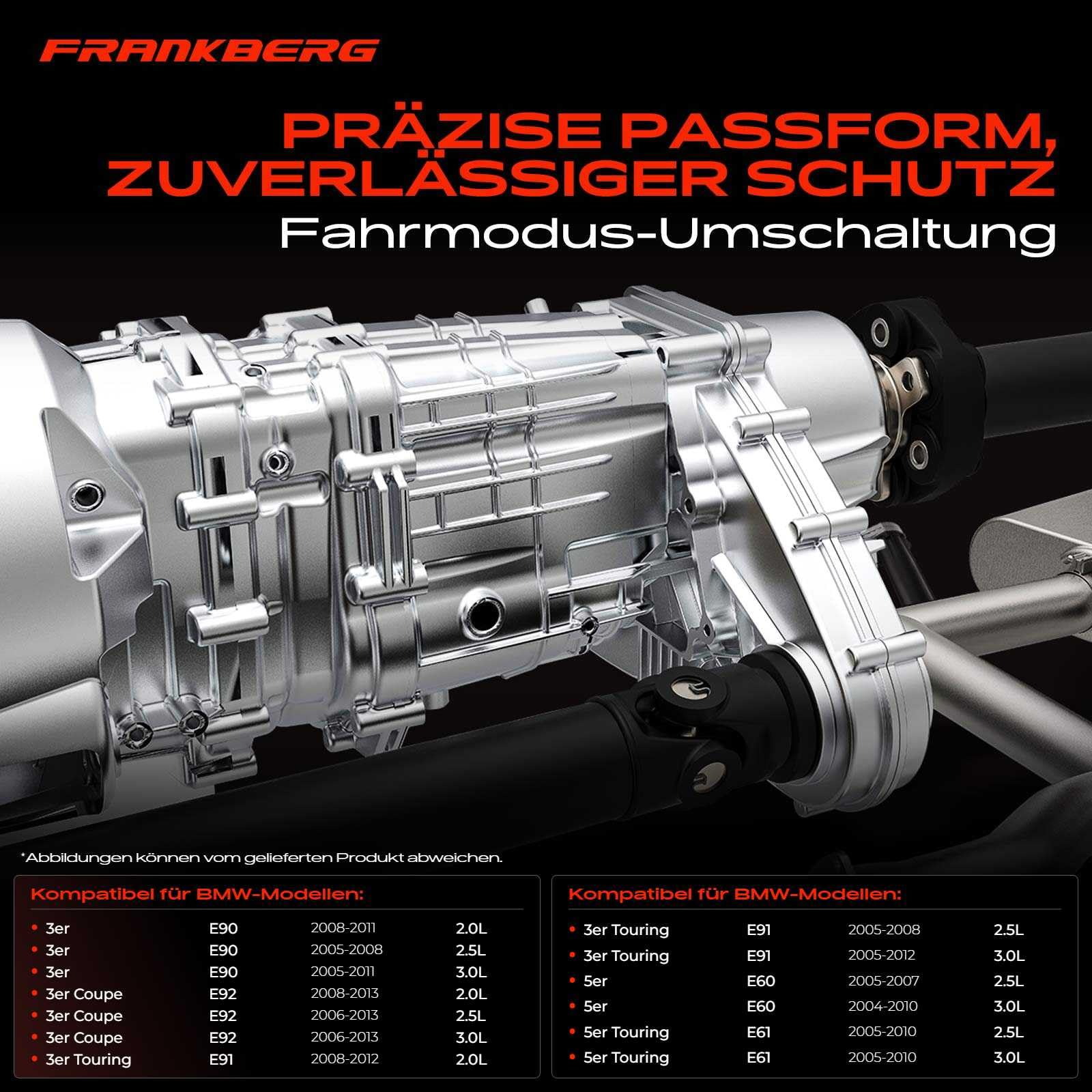 Frankberg ServoMotore Scatola del cambio Compatibile con Serie 5 Touring E61 Serie 3 Touring E91 Serie 5 E60 Serie 3 Coupé E92 Serie 3 E90 Replace# 27107613153