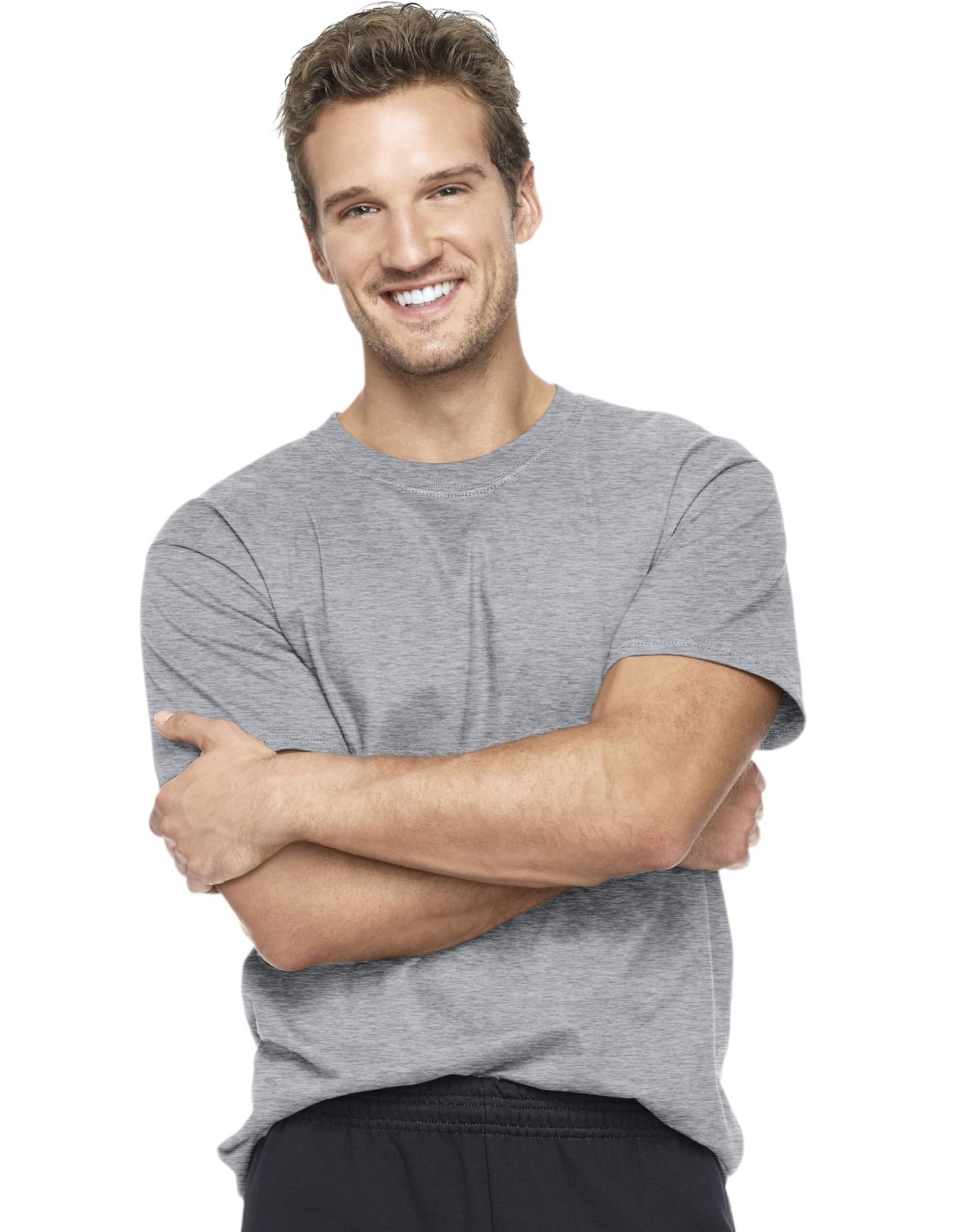 Hanes - Beefy-T Short Sleeve T-Shirt - 5180-4XL - Oxford Grey