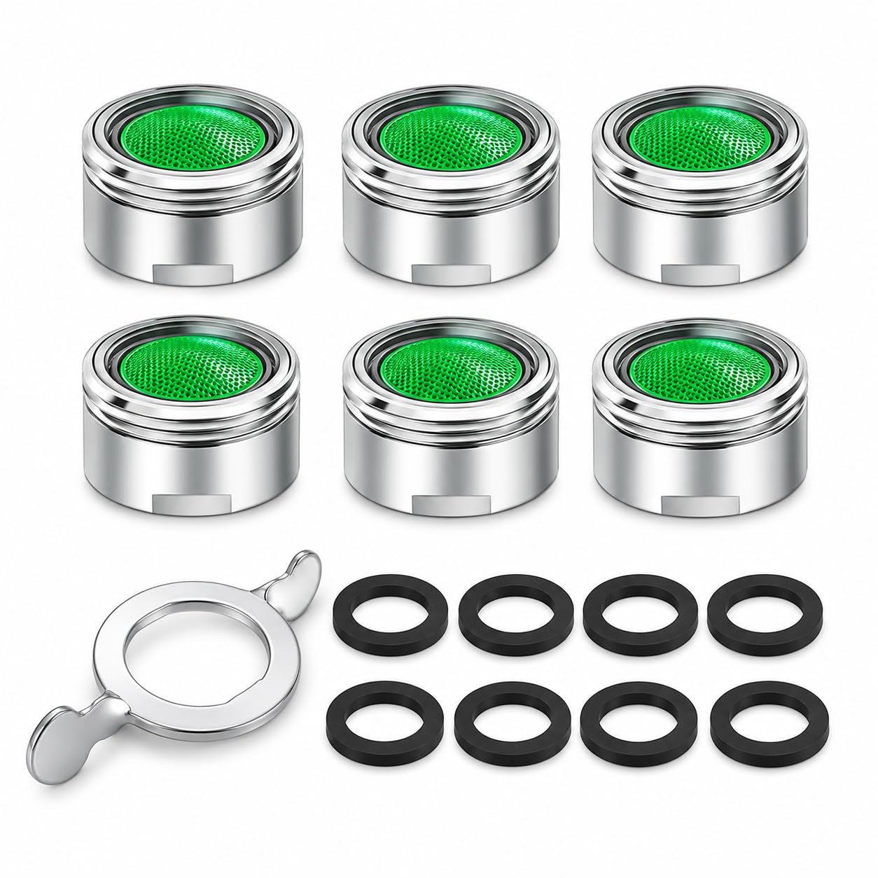 Tap Aerator M24, 6PCS Tap Filter Nozzle Faucet Aerator Replacement Part